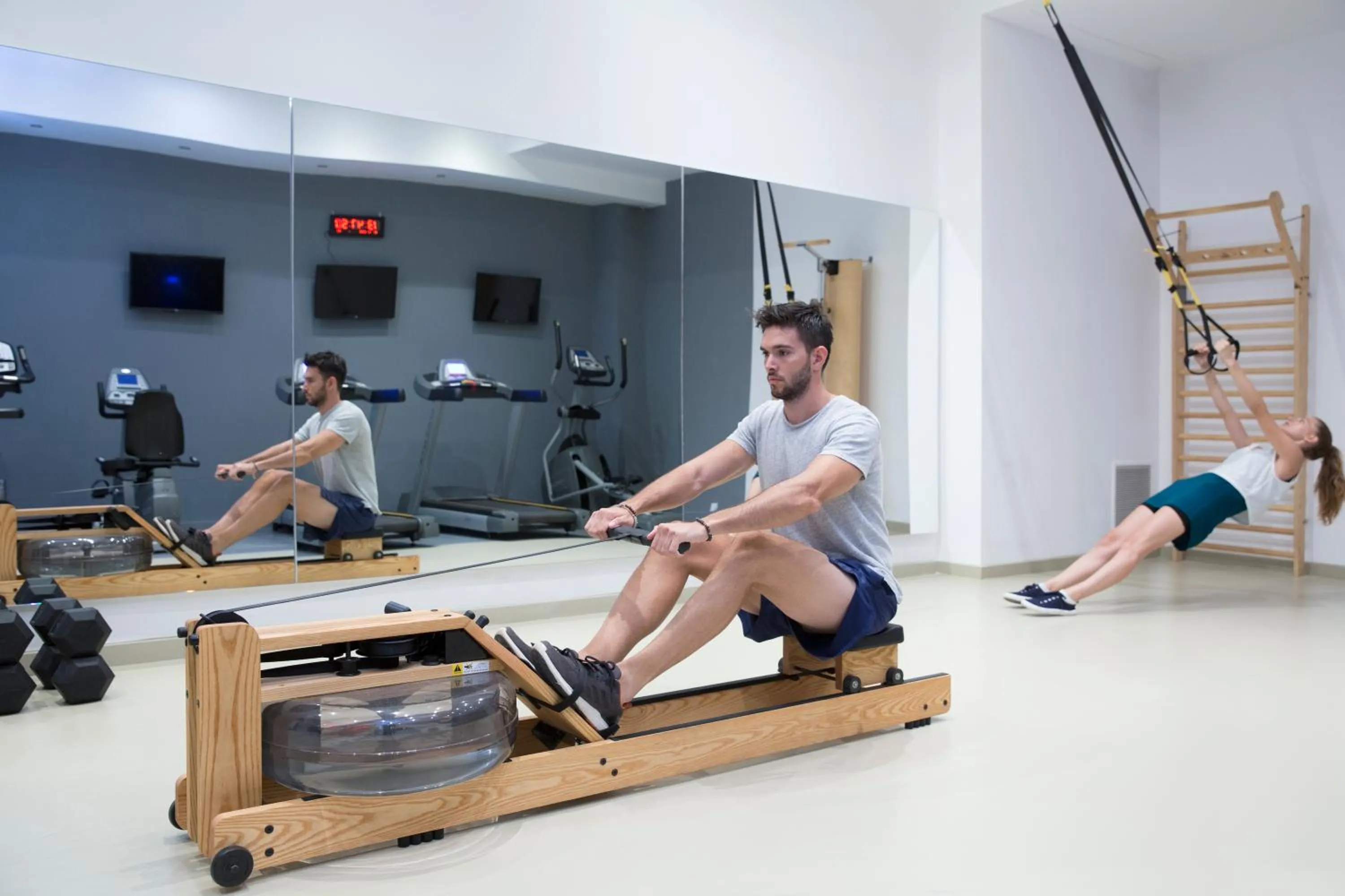 Fitness centre/facilities in Thalassa Beach Resort & Spa (Adults Only)