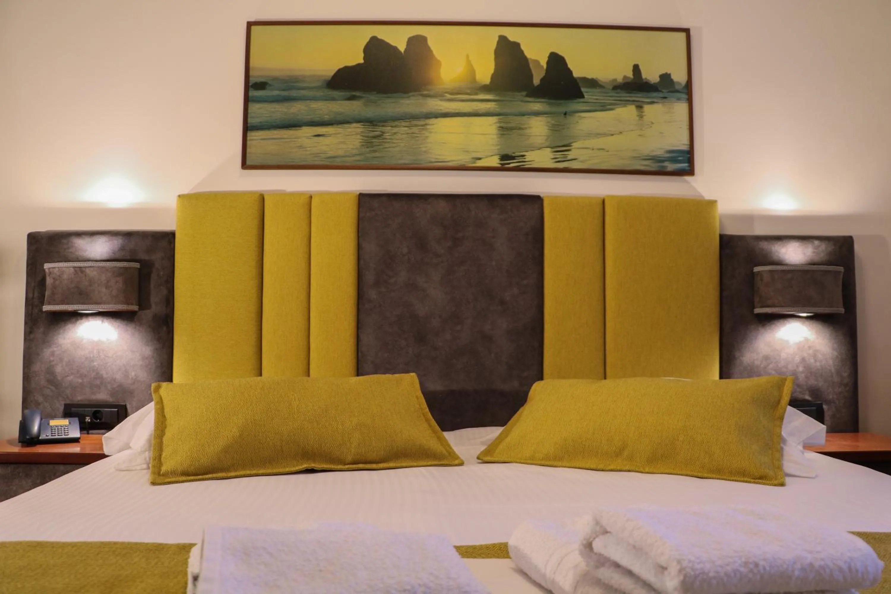 Bed in Hotel Dionysis Studios