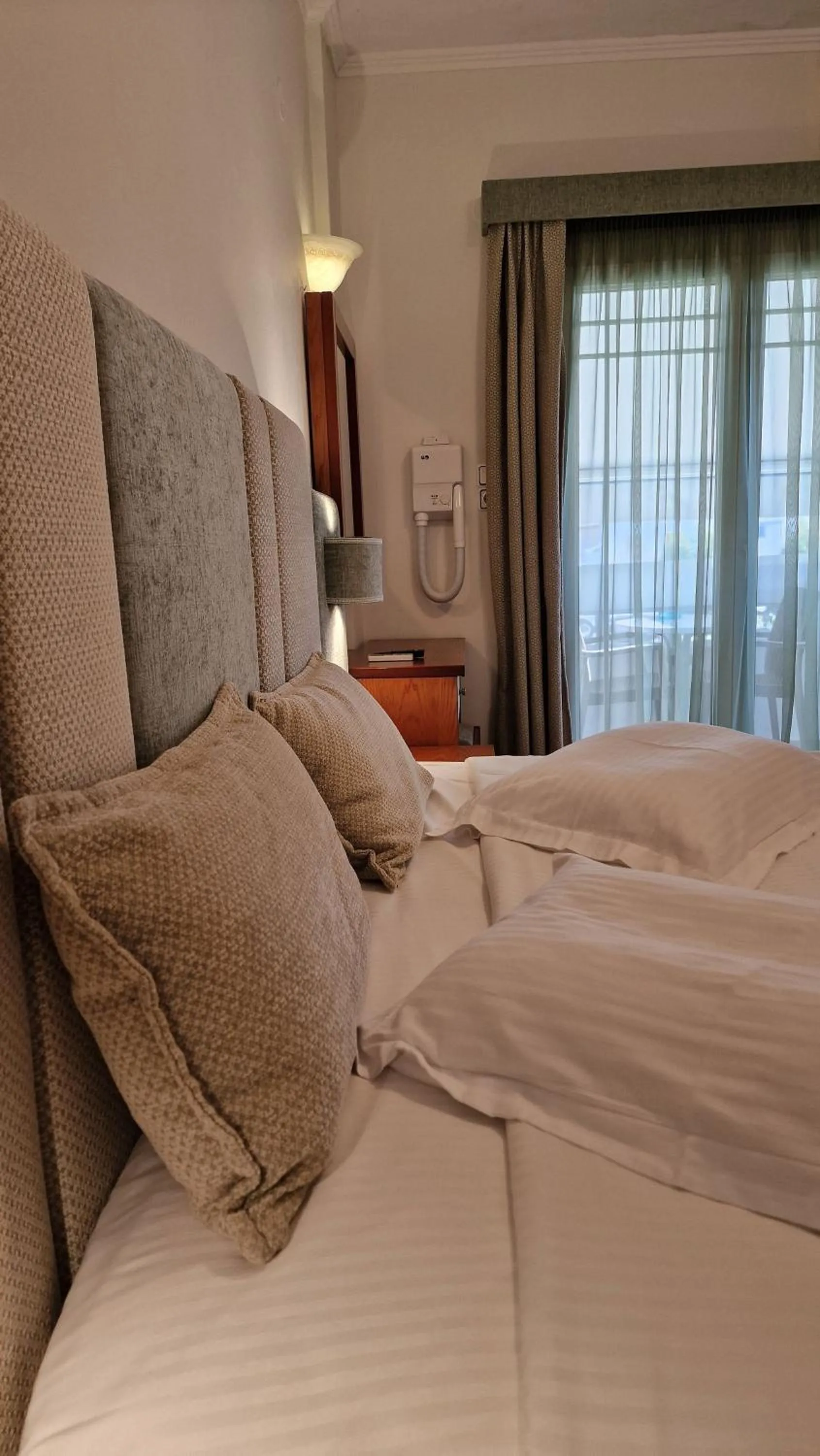 Bed in Hotel Dionysis Studios