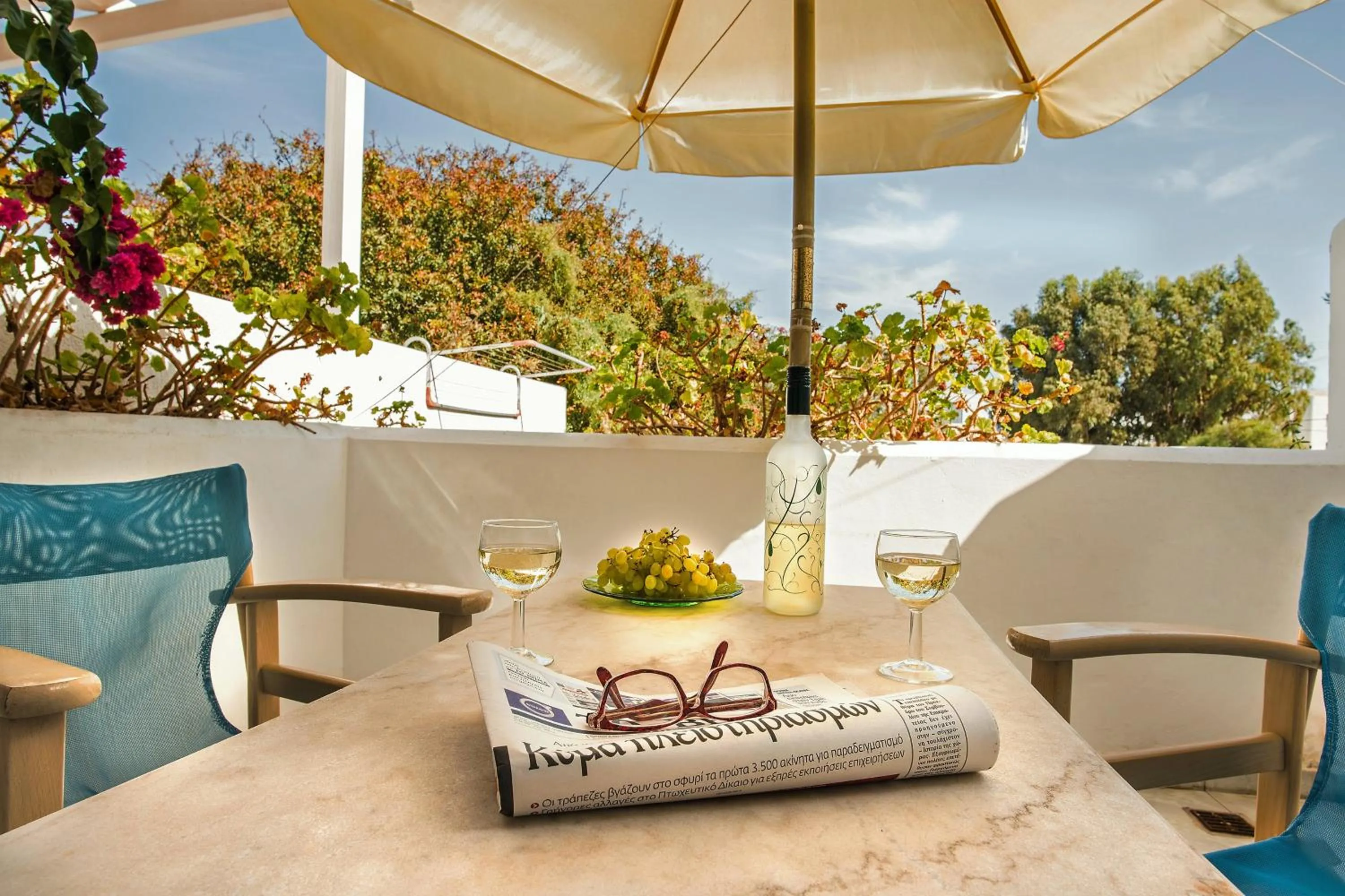 Balcony/Terrace in Hotel Dionysis Studios