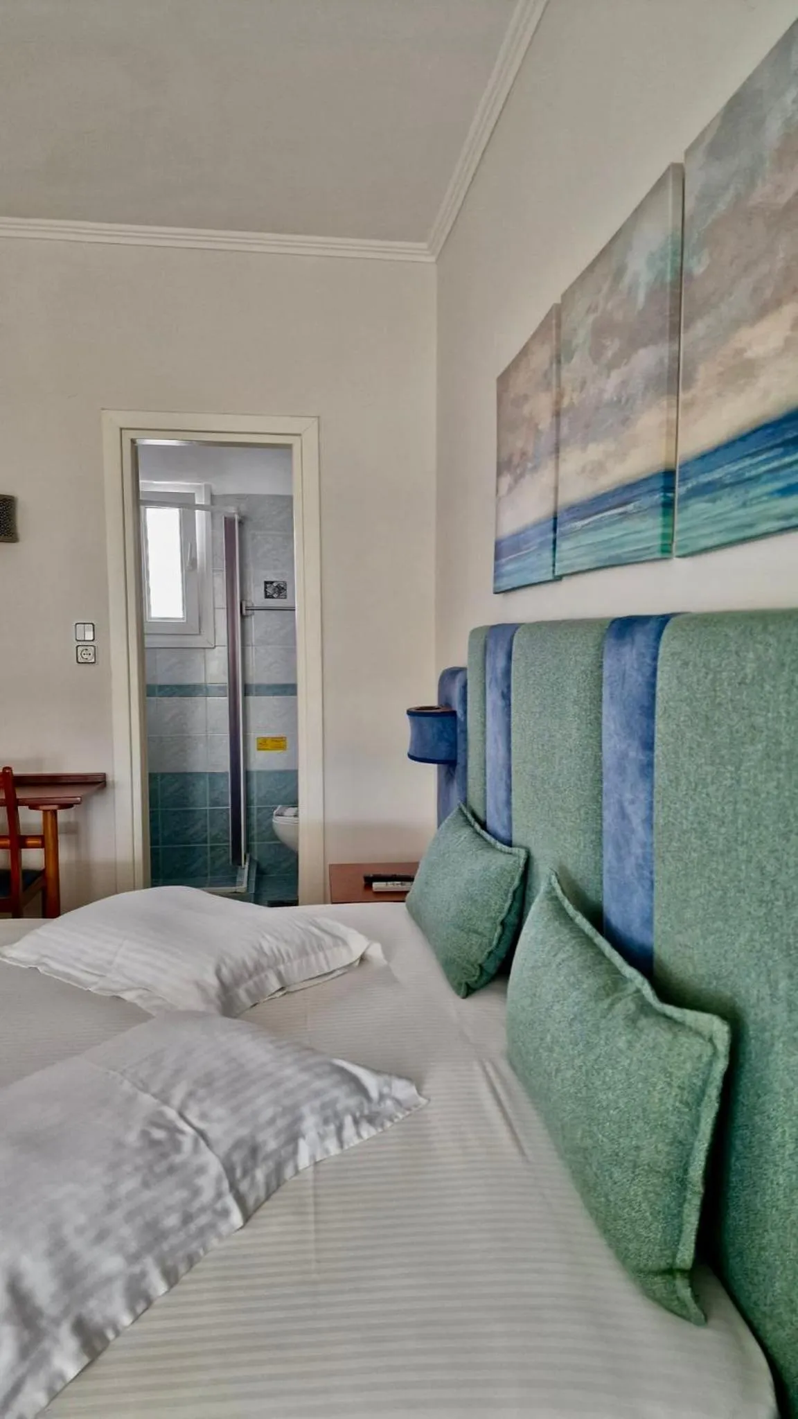 Bed in Hotel Dionysis Studios