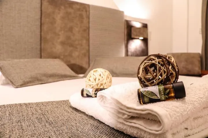 Bed in Hotel Dionysis Studios