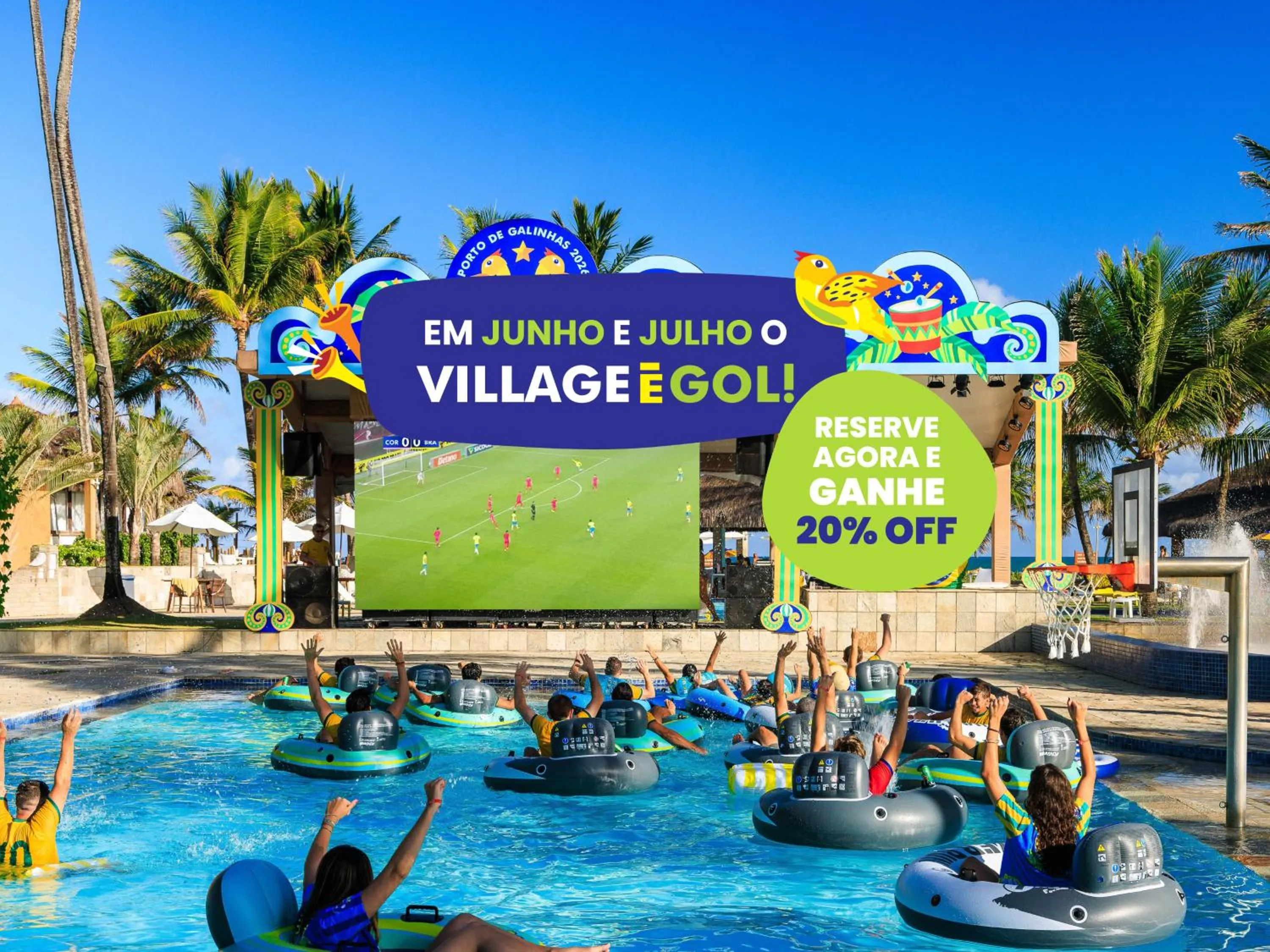 Swimming pool in Hotel Village Porto De Galinhas