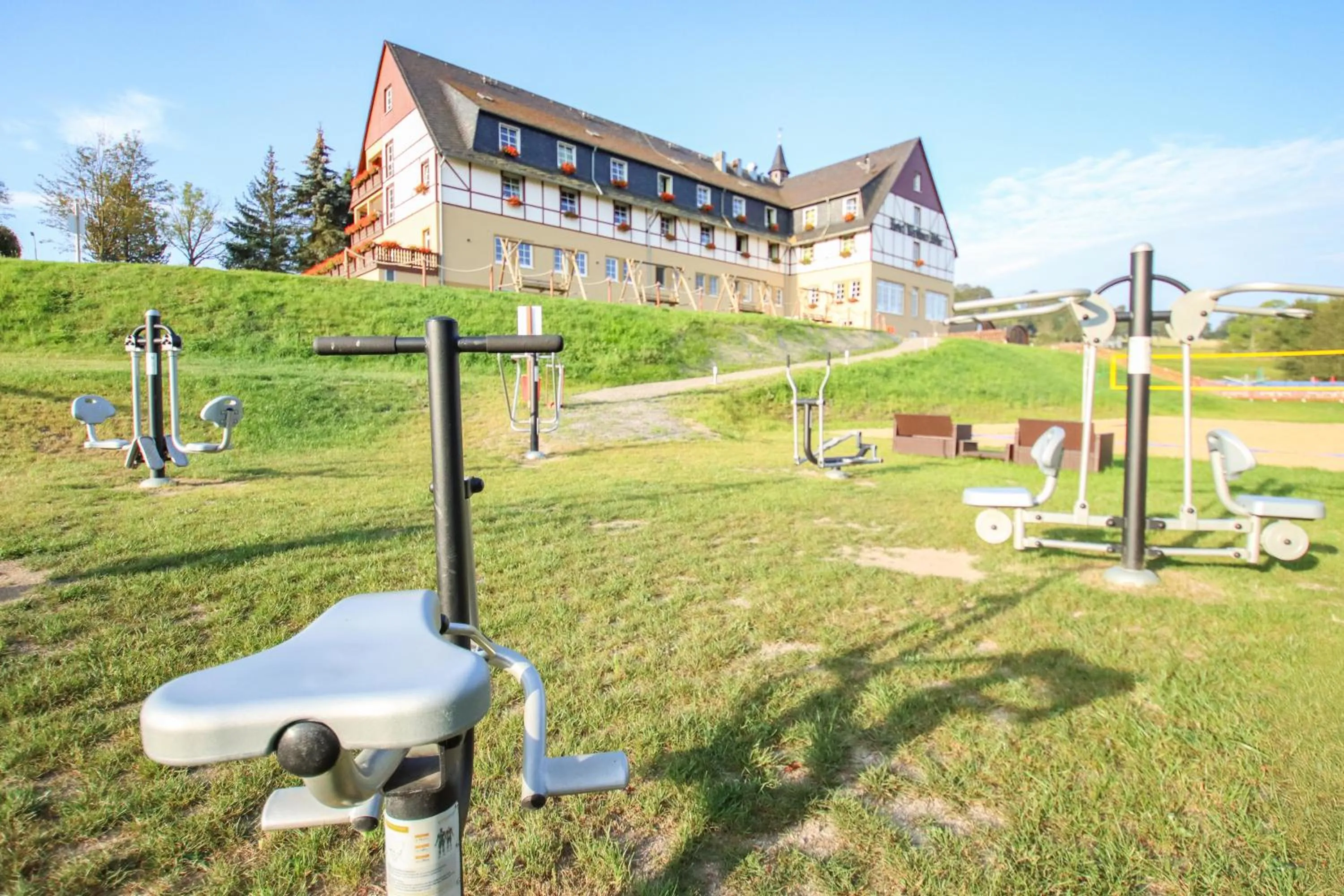 Fitness centre/facilities in Panorama Berghotel Wettiner Höhe