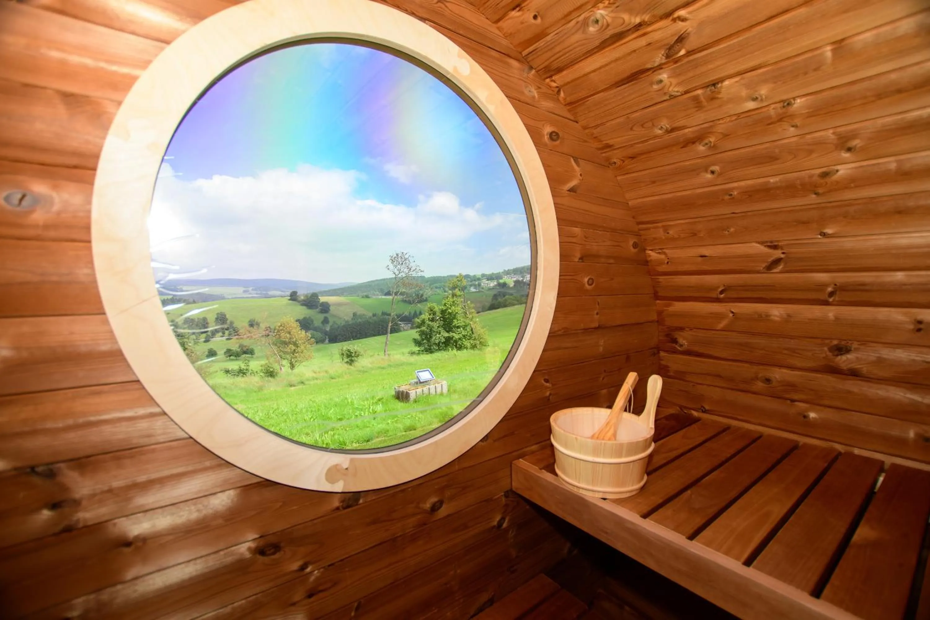 Sauna in Panorama Berghotel Wettiner Höhe