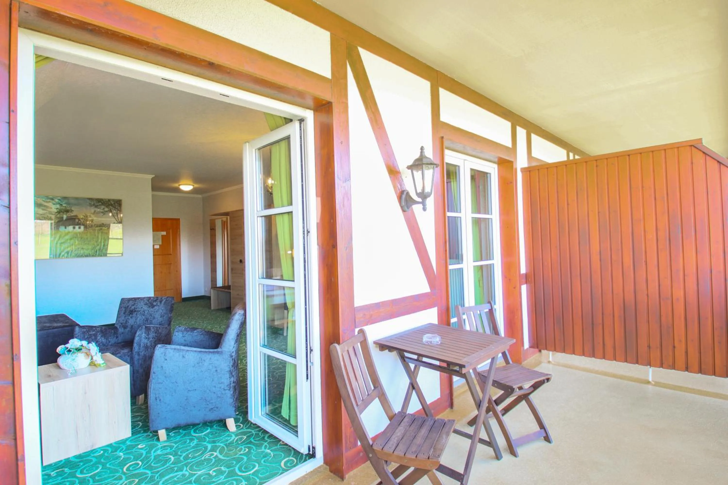 Balcony/Terrace in Panorama Berghotel Wettiner Höhe