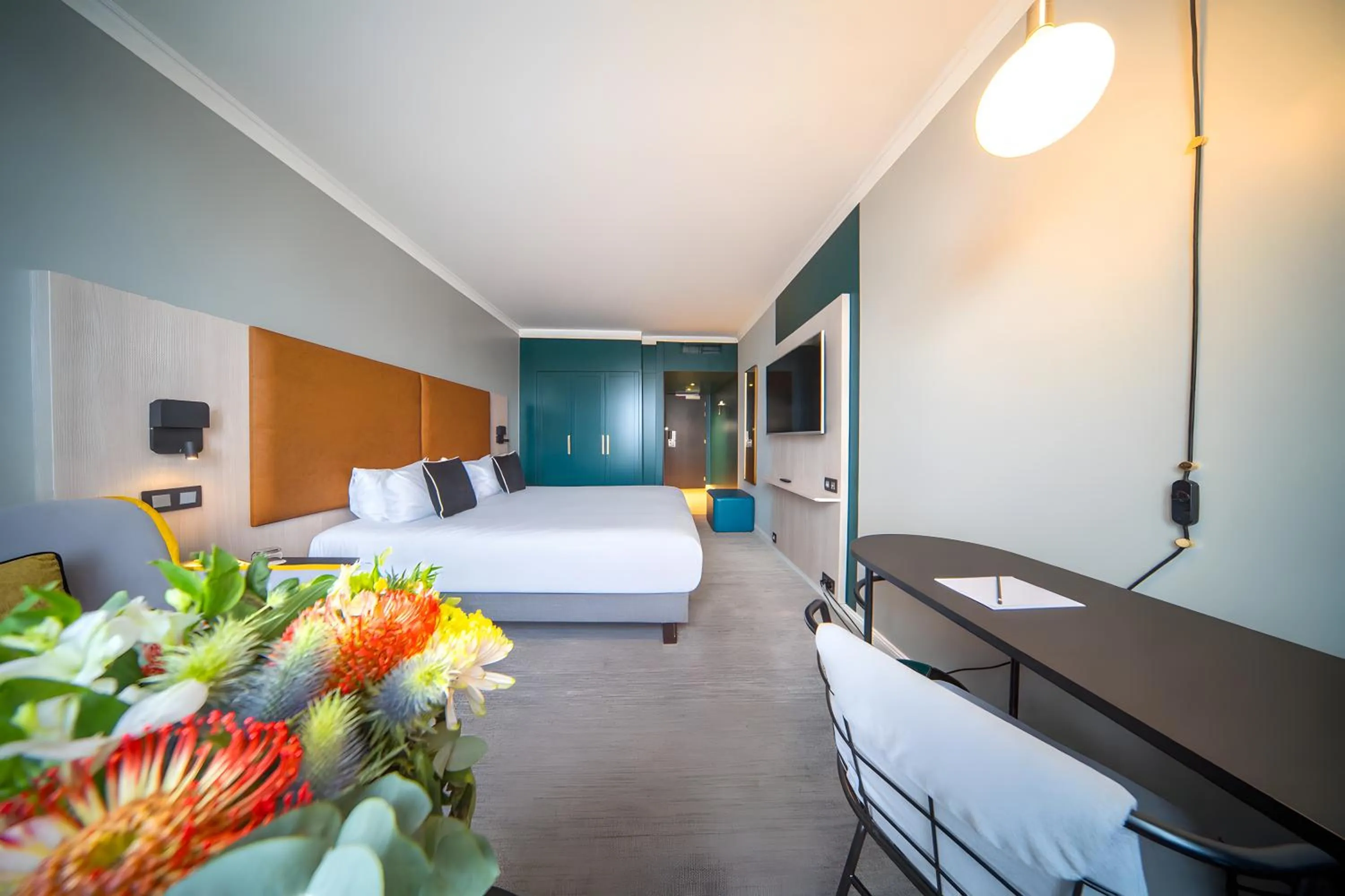 Bedroom, Bed in Maek Hotel Antwerp Central - Handwritten Collection by Accor