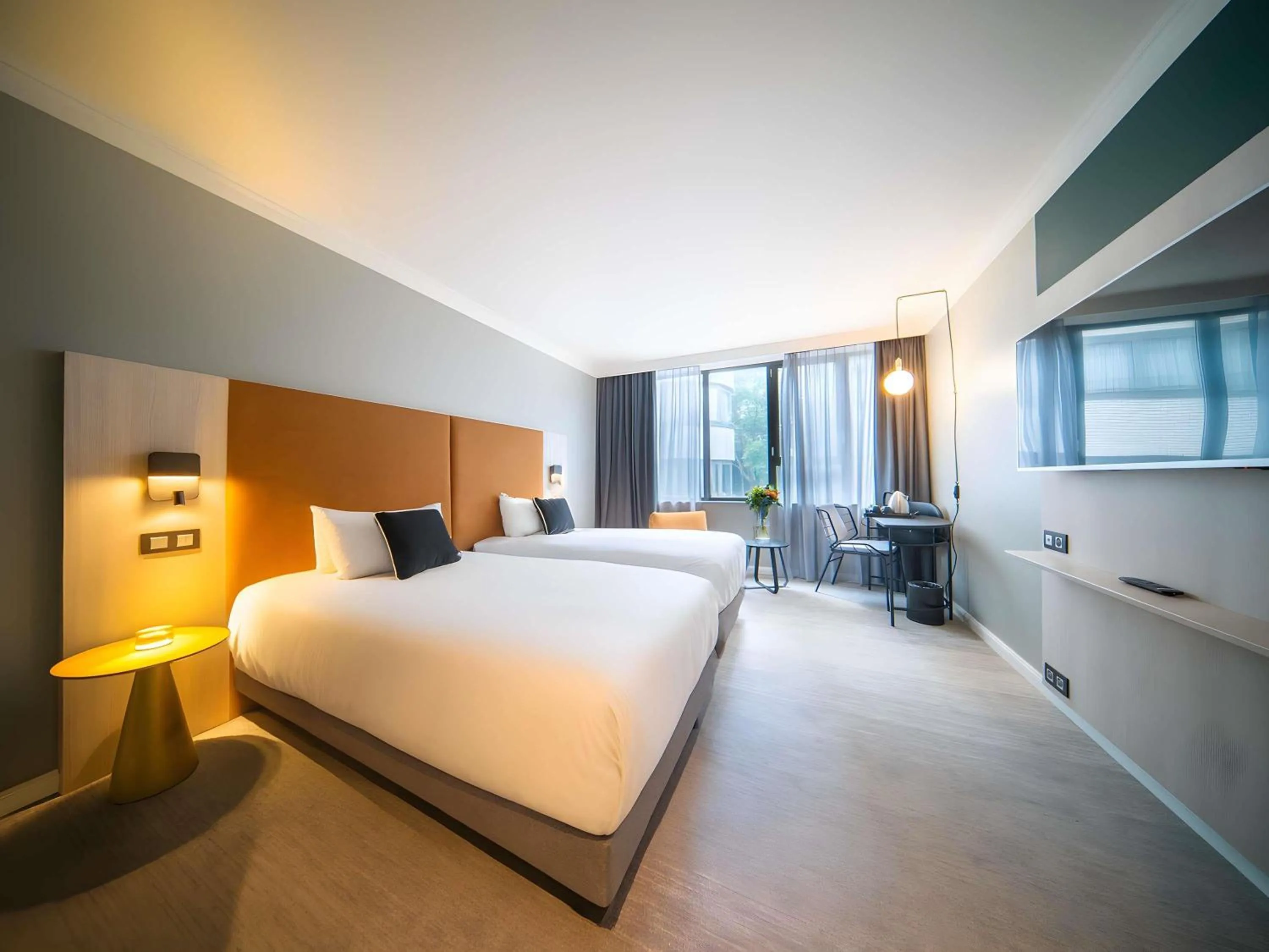 Bedroom, Bed in Maek Hotel Antwerp Central - Handwritten Collection by Accor