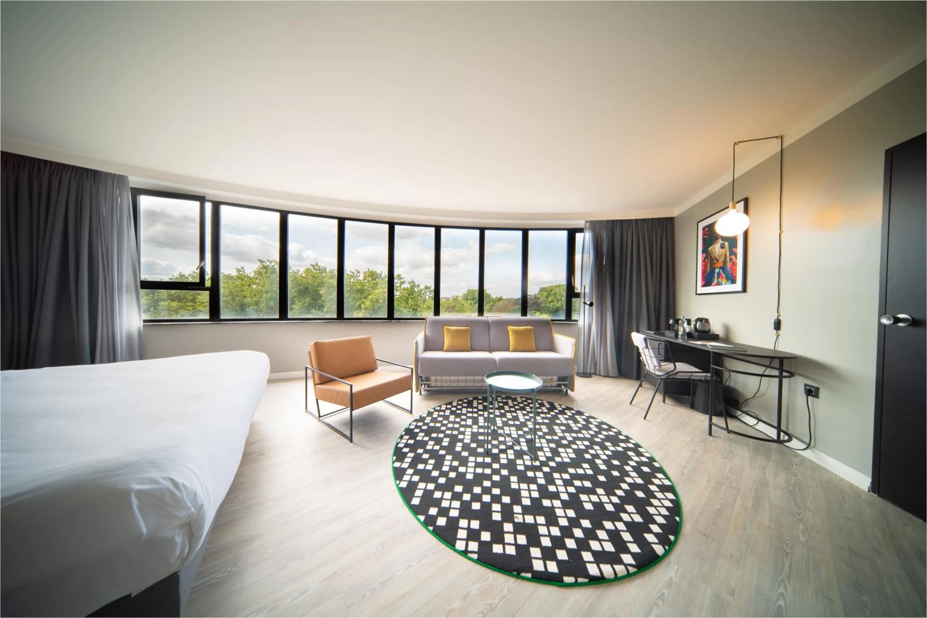 Seating area, Bed in Maek Hotel Antwerp Central - Handwritten Collection by Accor