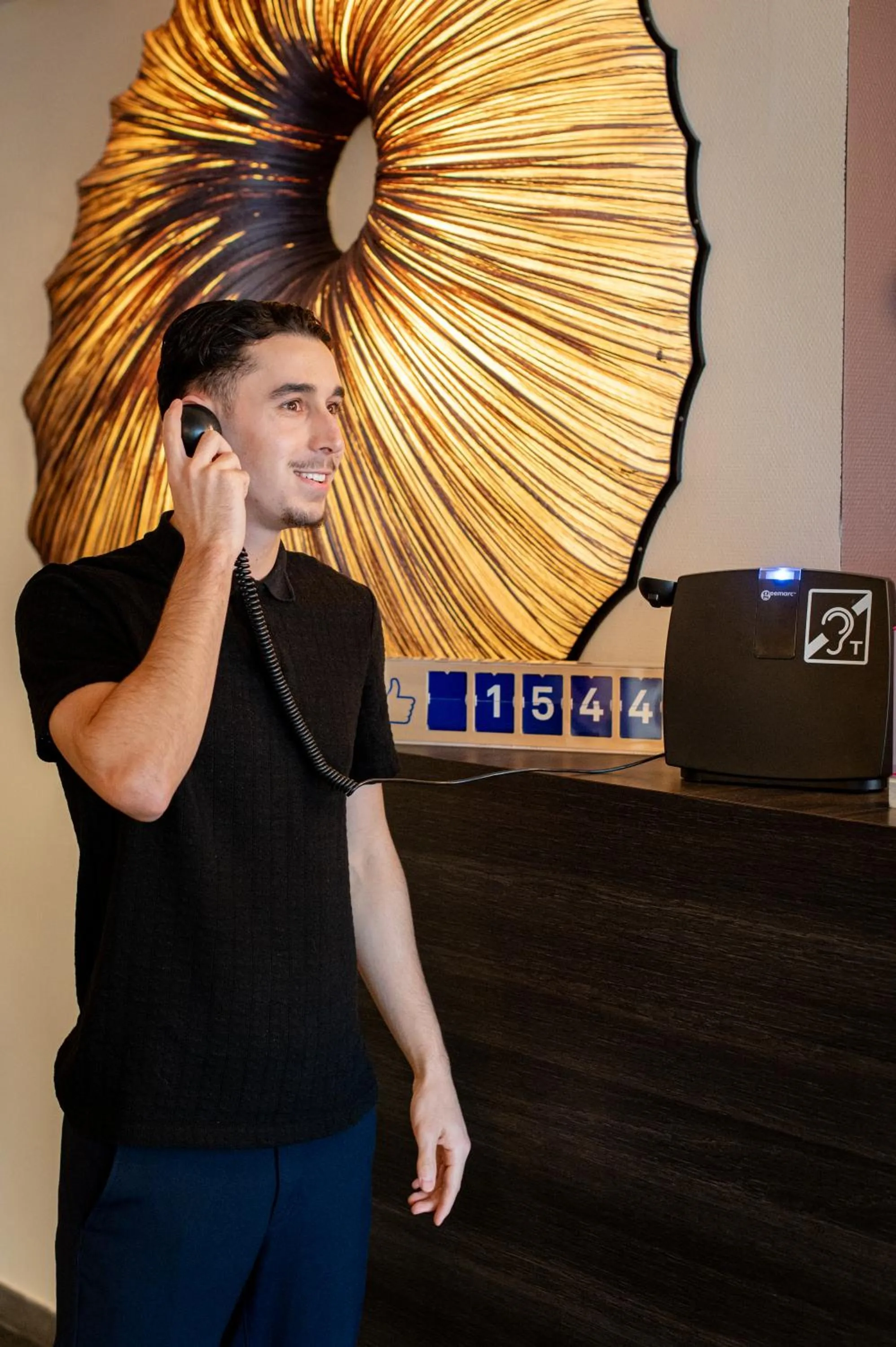 Lobby or reception in Hotel-Restaurant Horizon Ath-Lessines