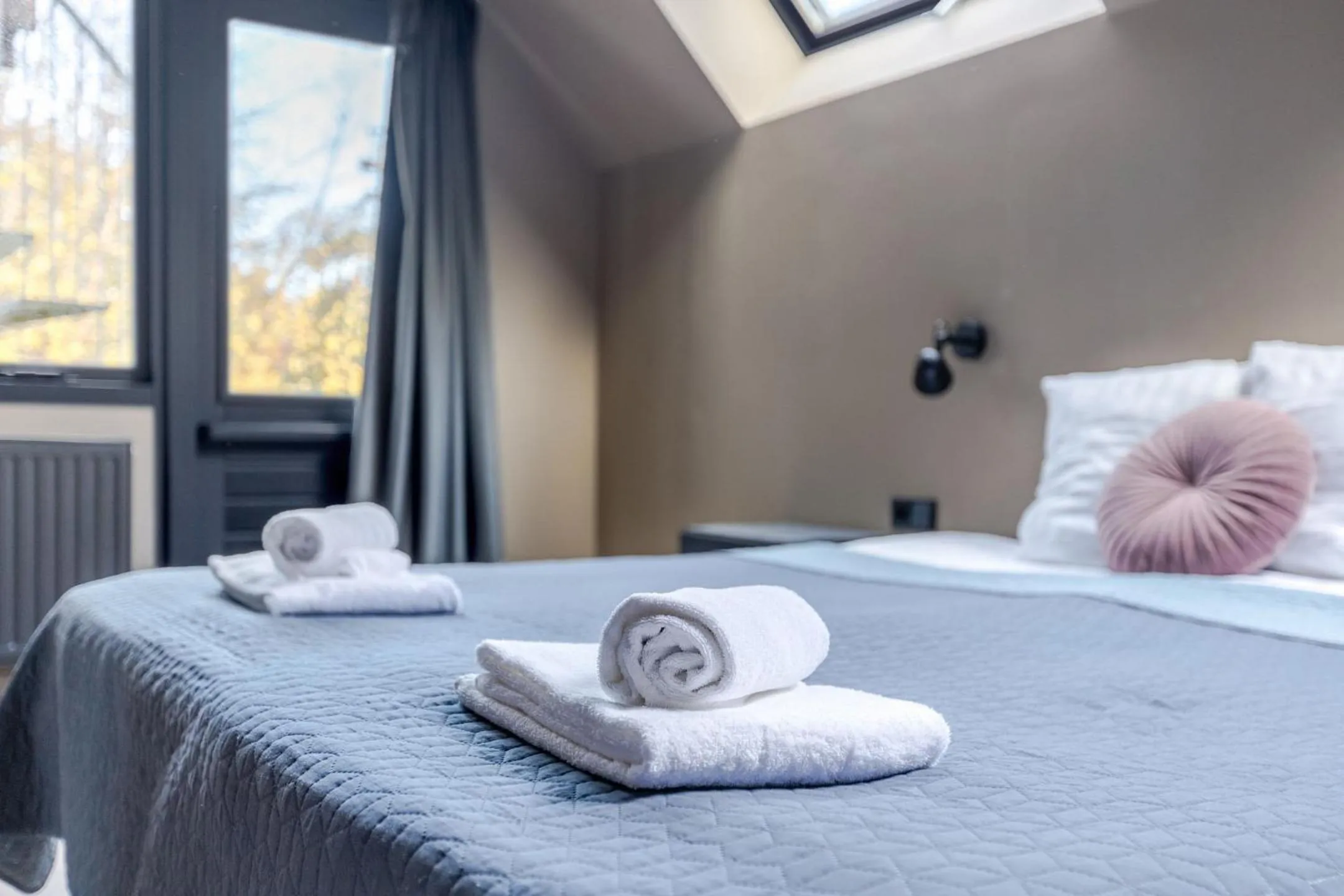 Bed in Hotel Zee Bergen