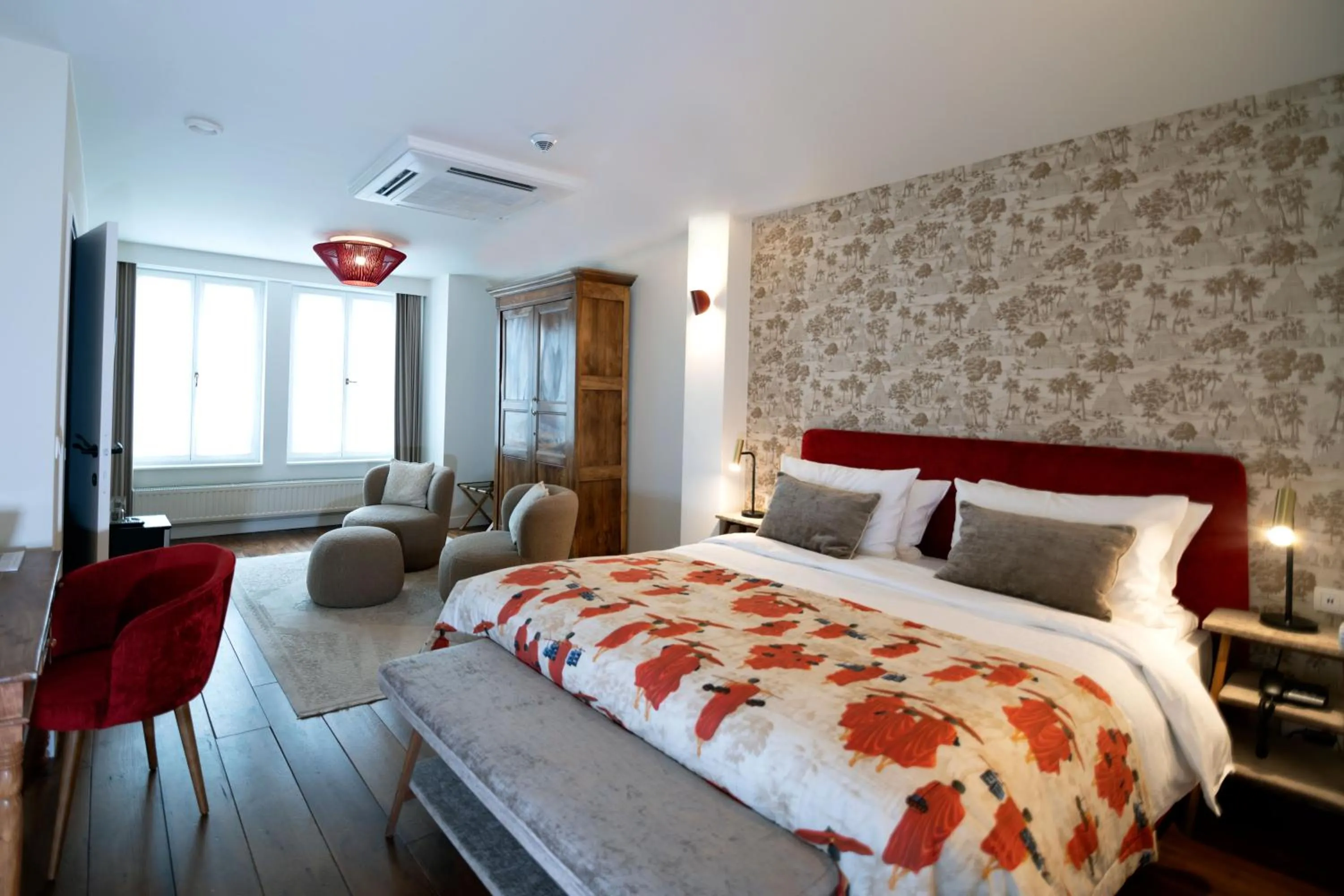 Bed in Hotel 'T Sandt