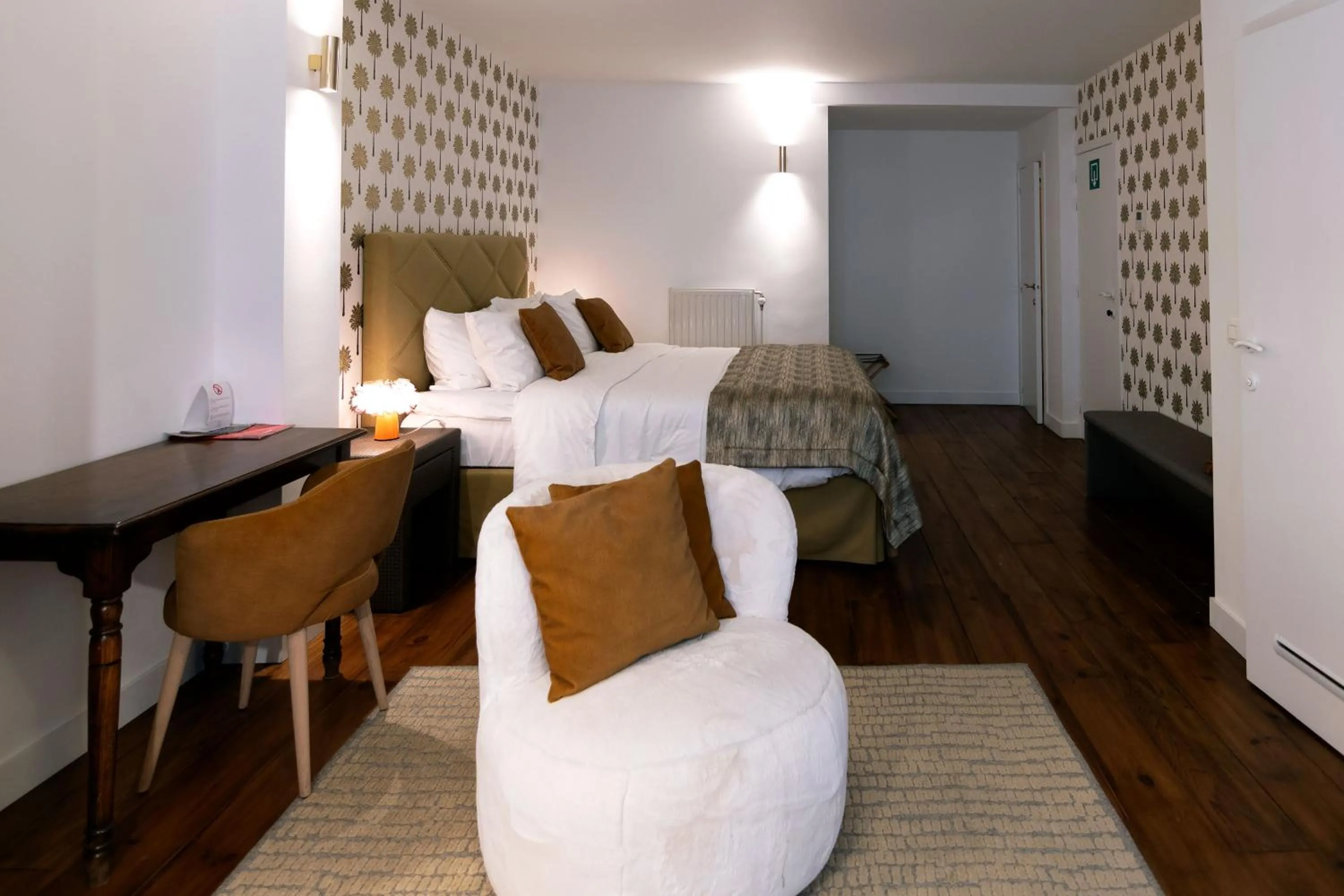 Bed in Hotel 'T Sandt