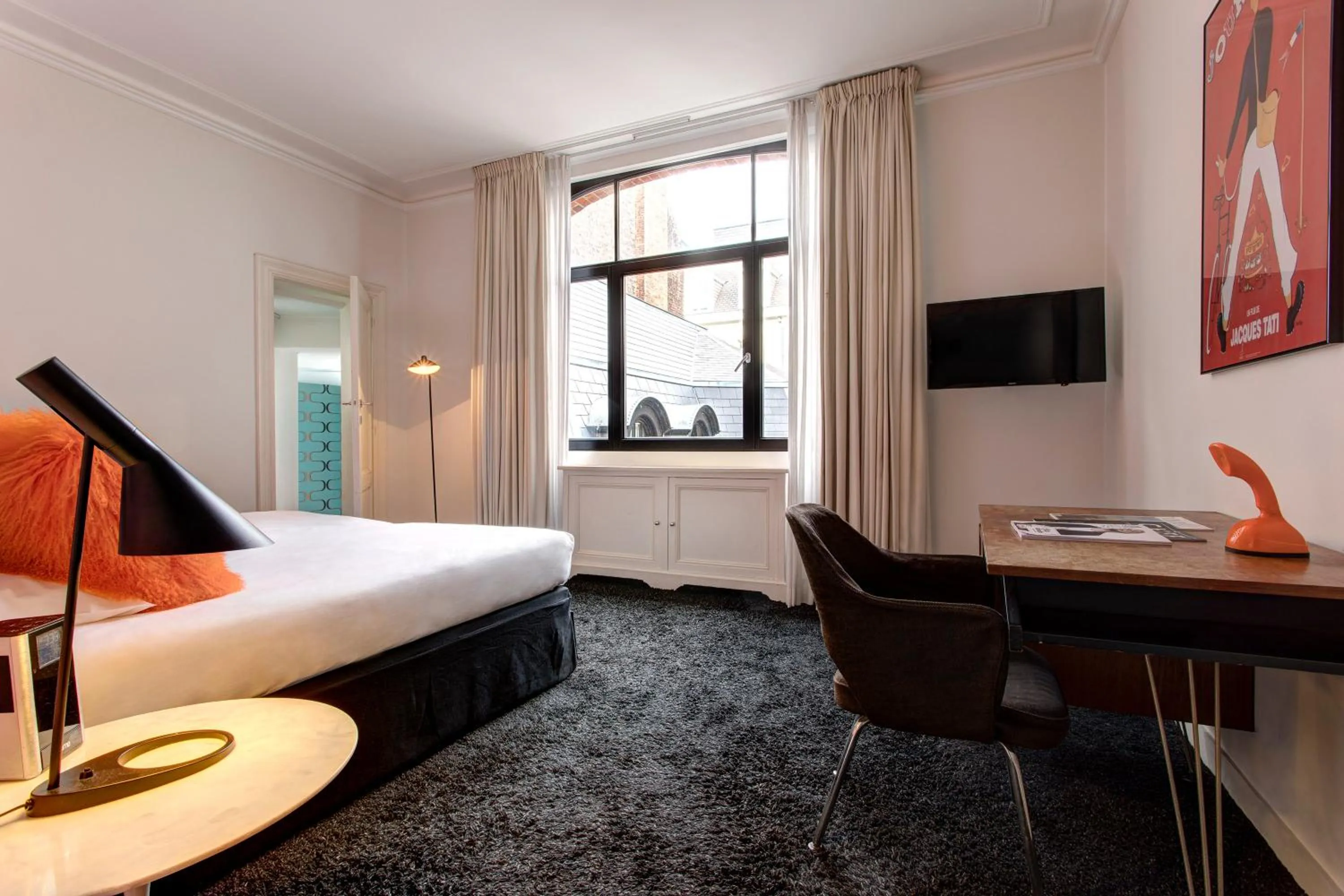 Bedroom, Bed in Vintage Hotel Brussels