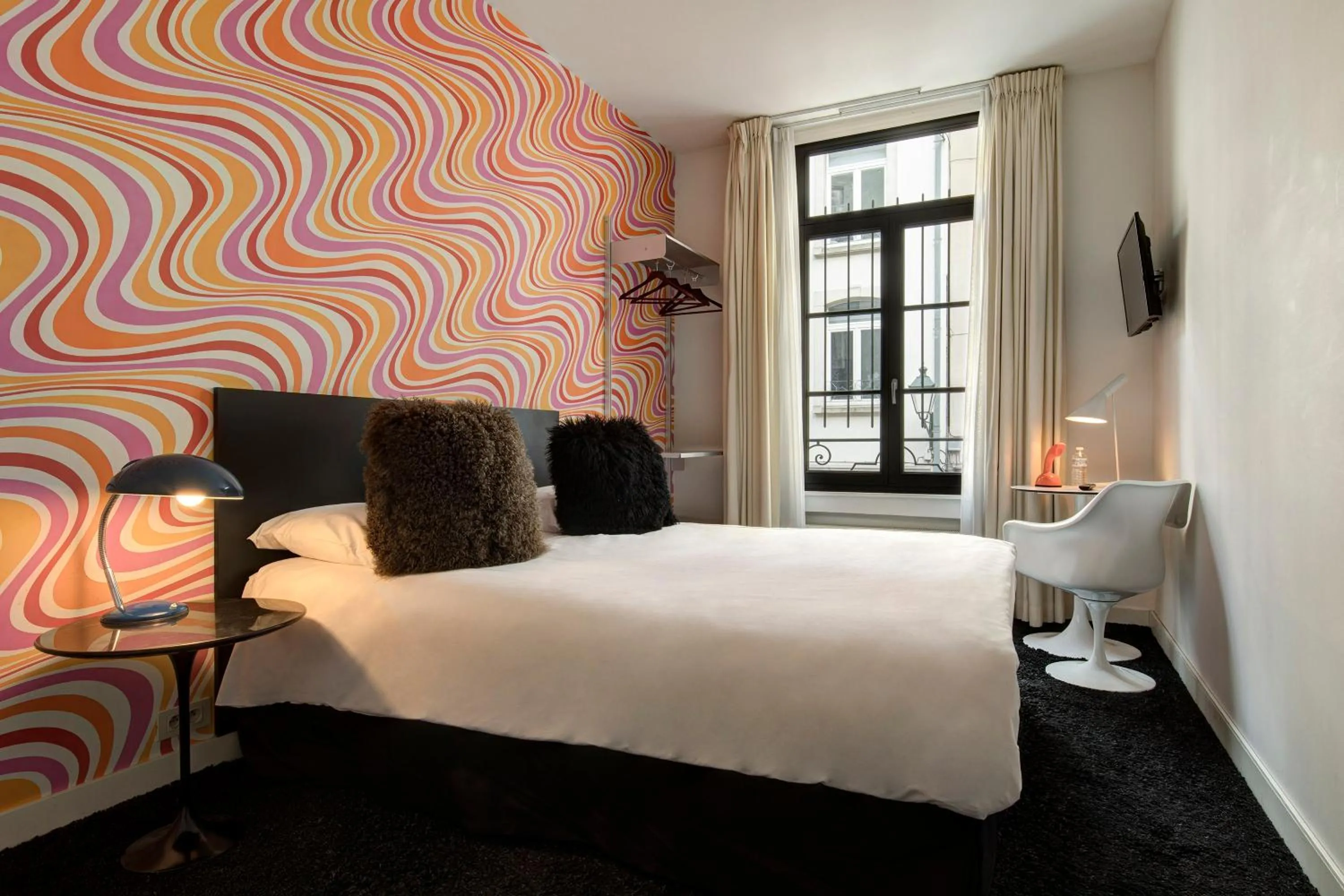 Bedroom, Bed in Vintage Hotel Brussels