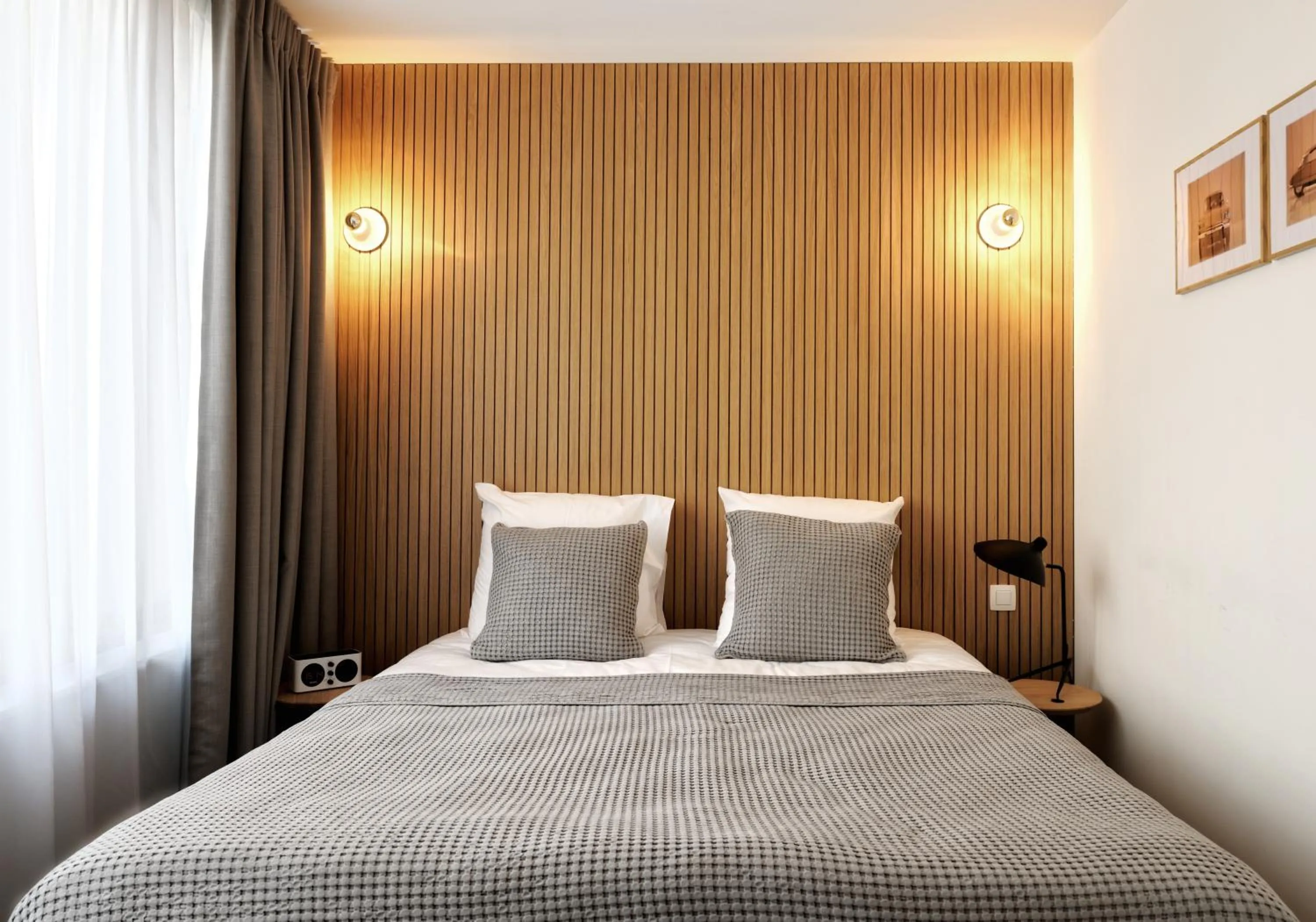 Bed in Vintage Hotel Brussels