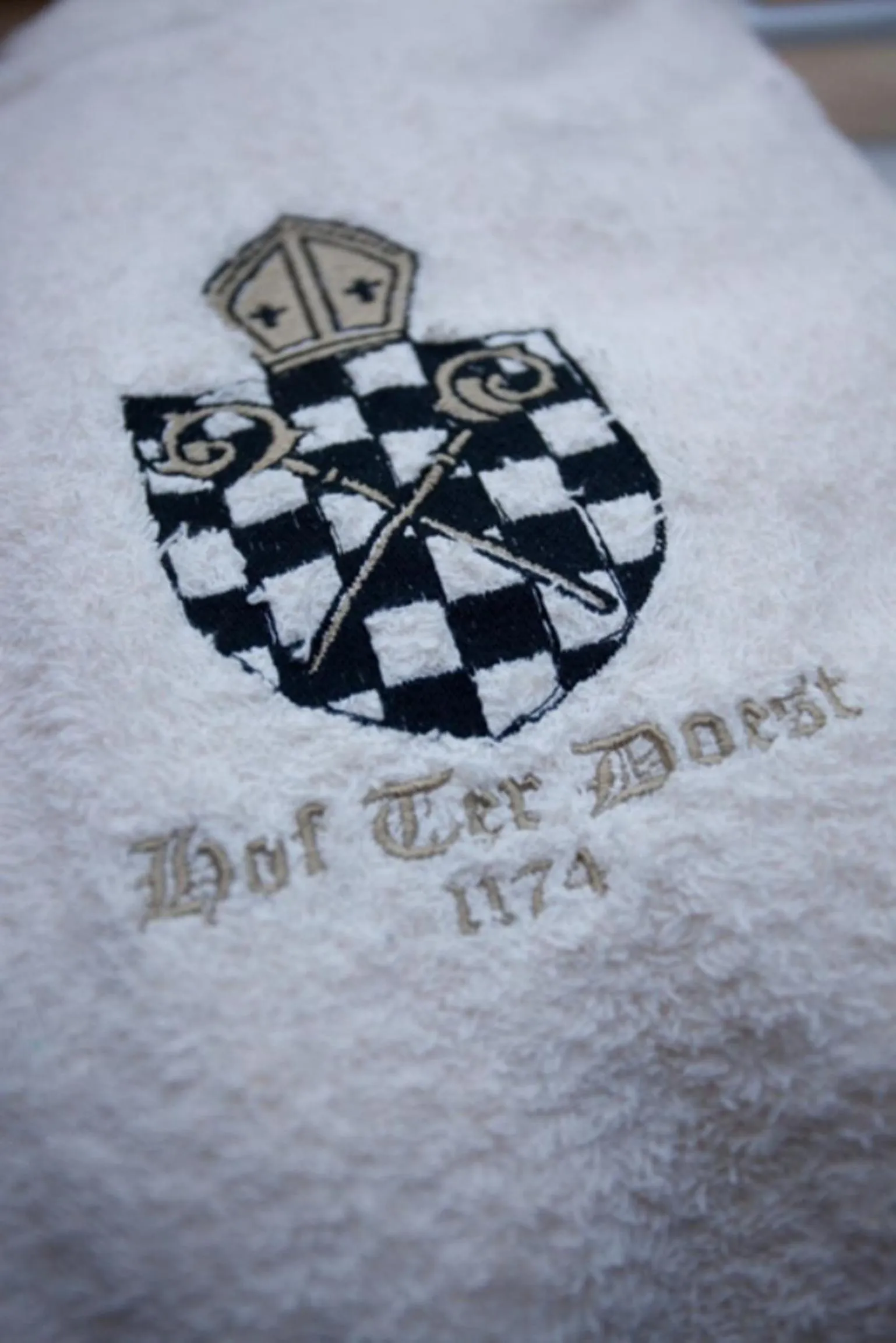 Decorative detail in Hostellerie Hof Ter Doest