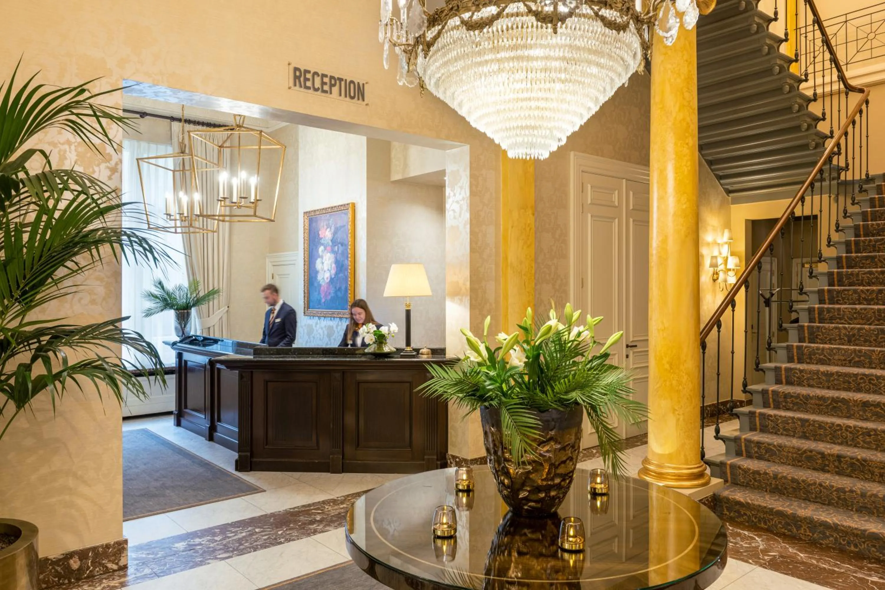 Lobby or reception in Grand Hotel Casselbergh