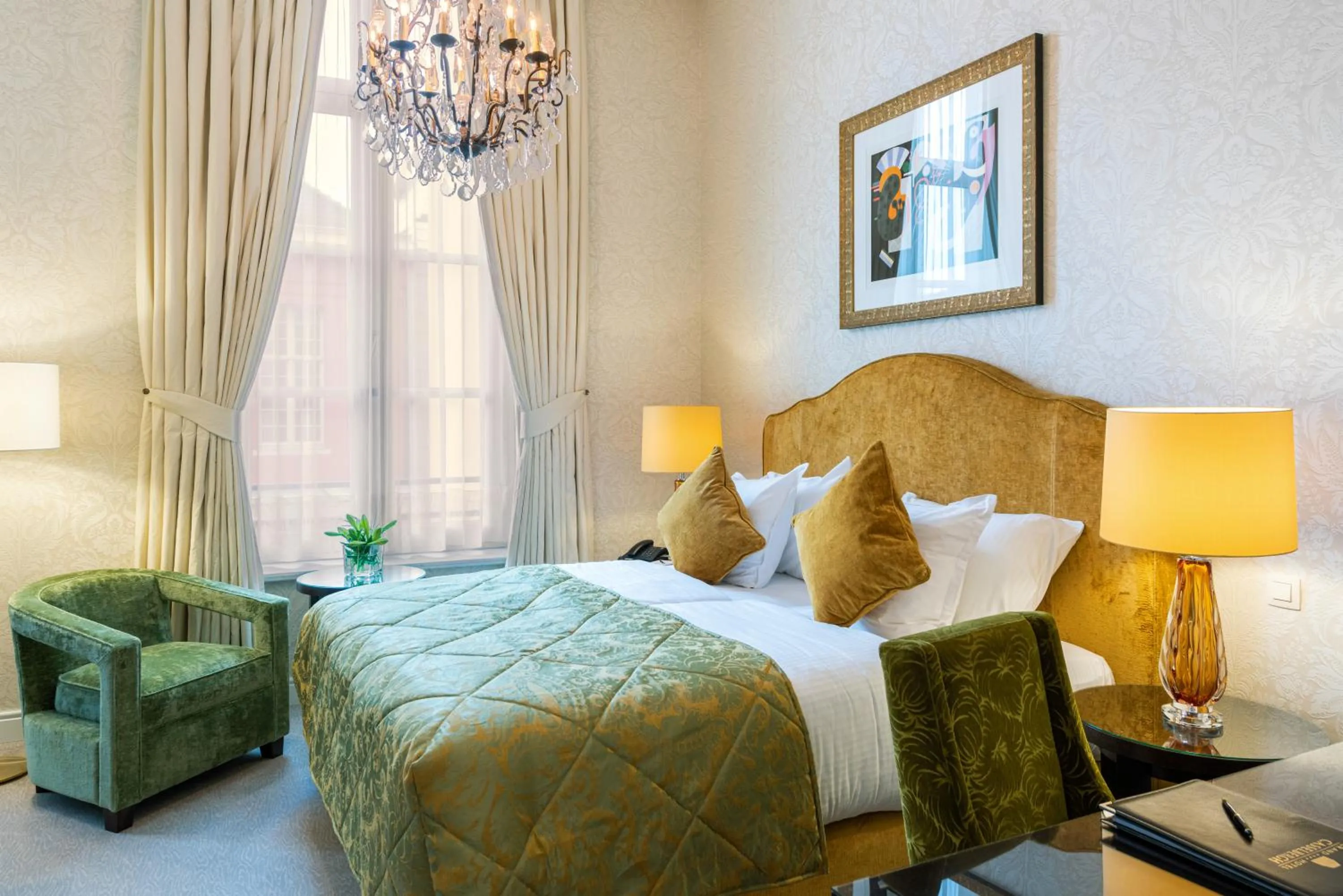 Bed in Grand Hotel Casselbergh