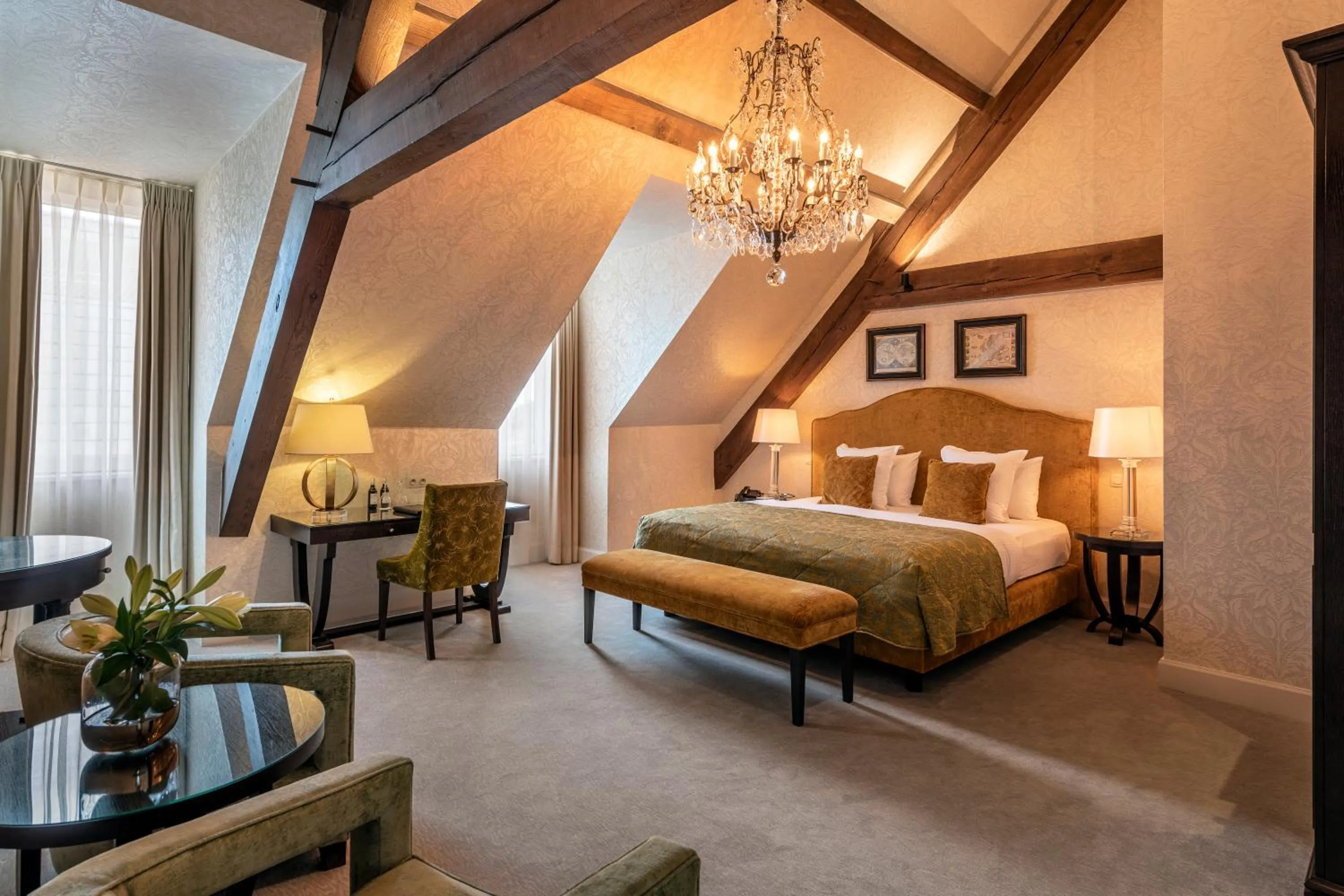 Bed in Grand Hotel Casselbergh