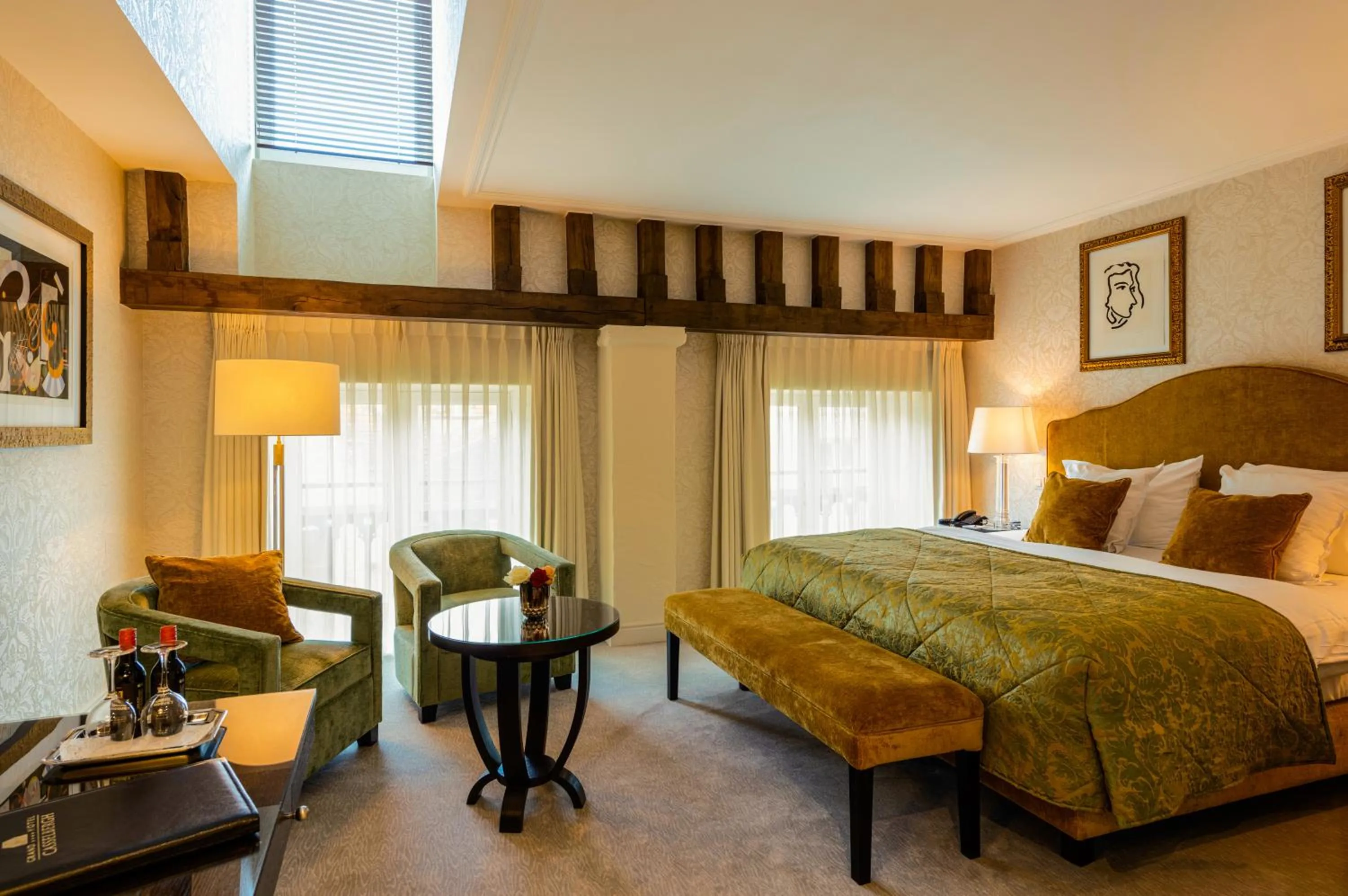 Bed in Grand Hotel Casselbergh