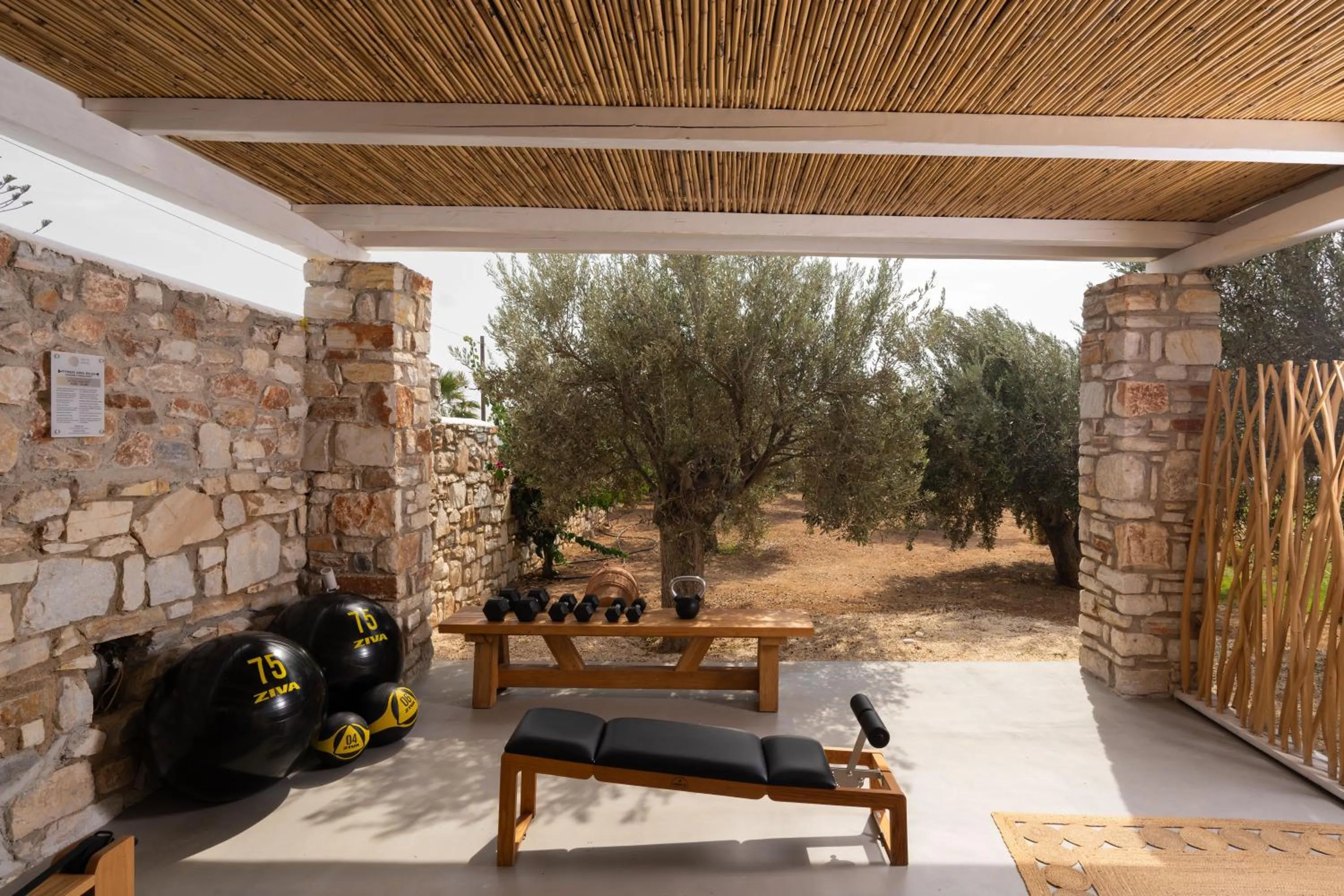 Fitness centre/facilities in White Dunes Luxury Boutique Hotel