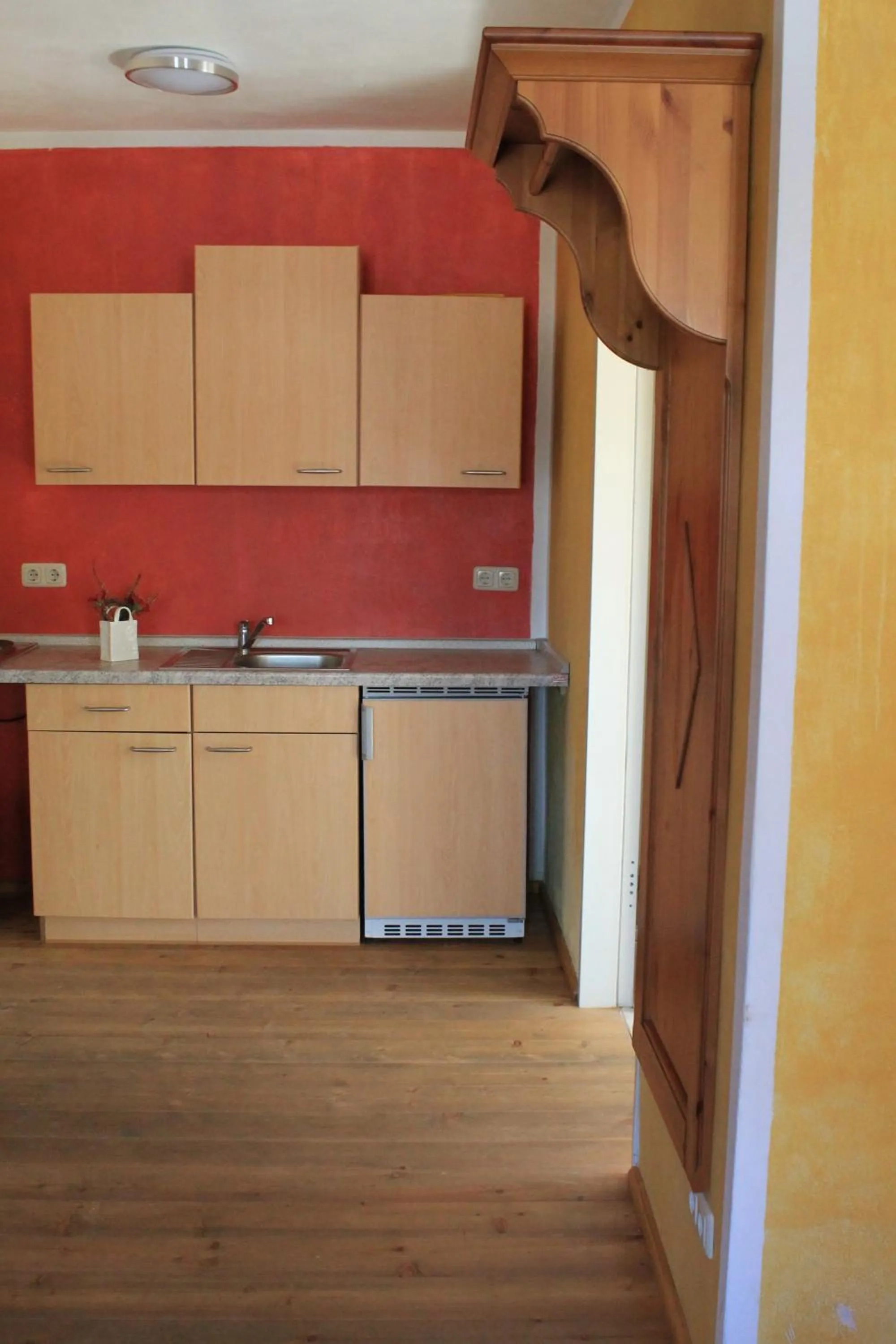 Kitchen or kitchenette in Landhotel Kahrmühle