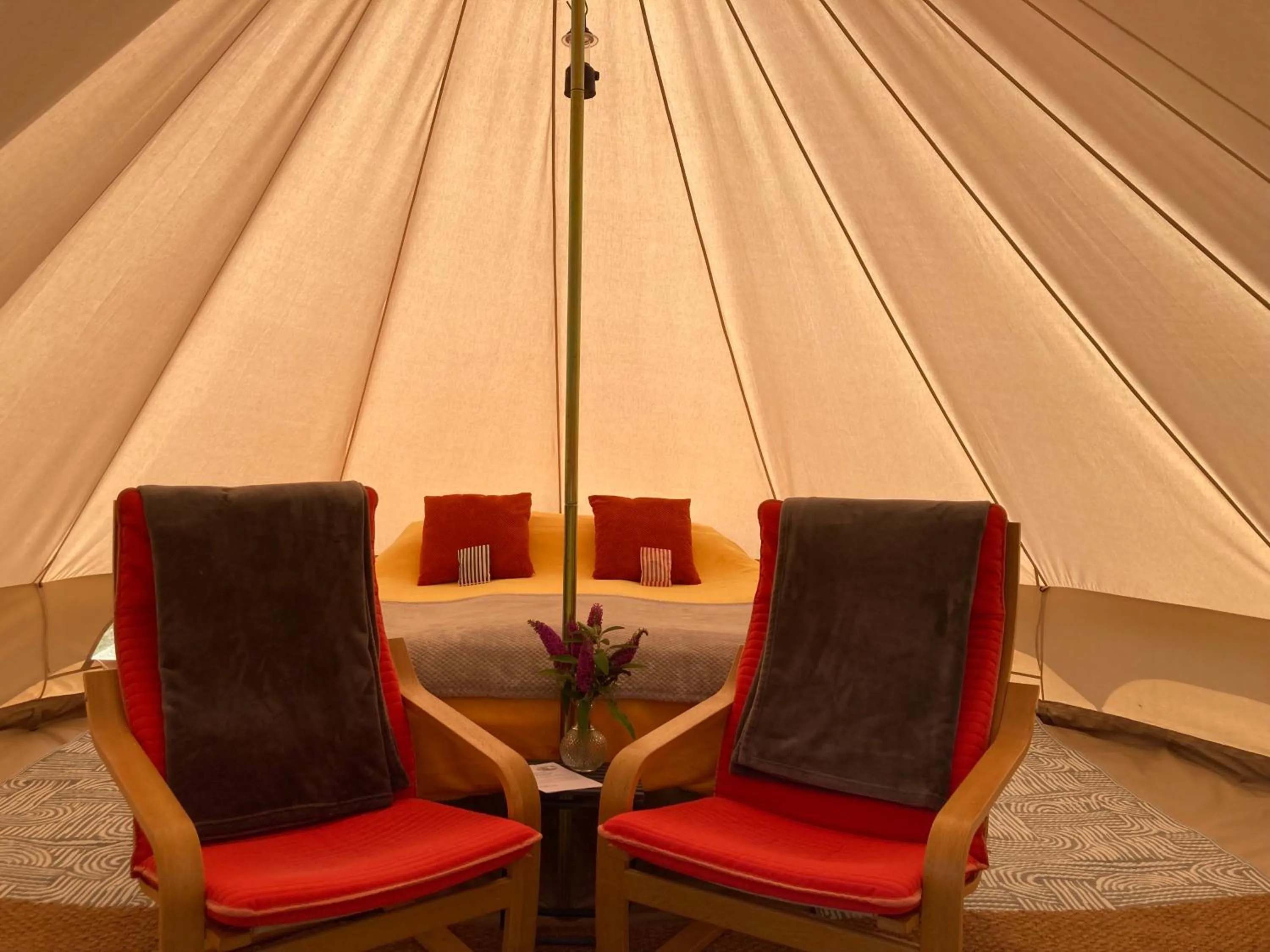 Bed in Aberllynfi Riverside Guest House