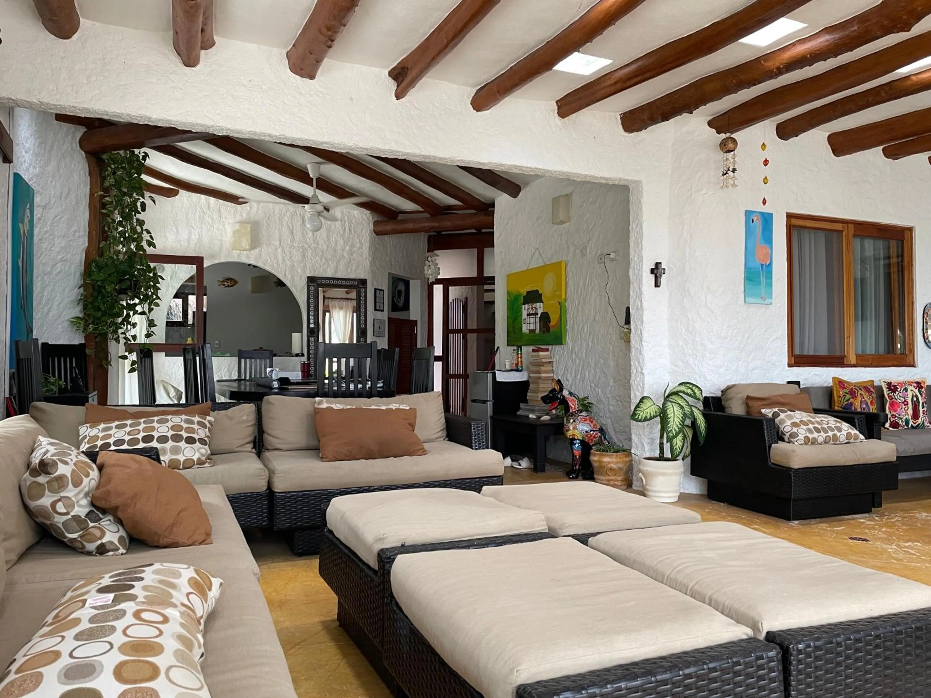 Living room in Casa Luz Beach Front Holbox