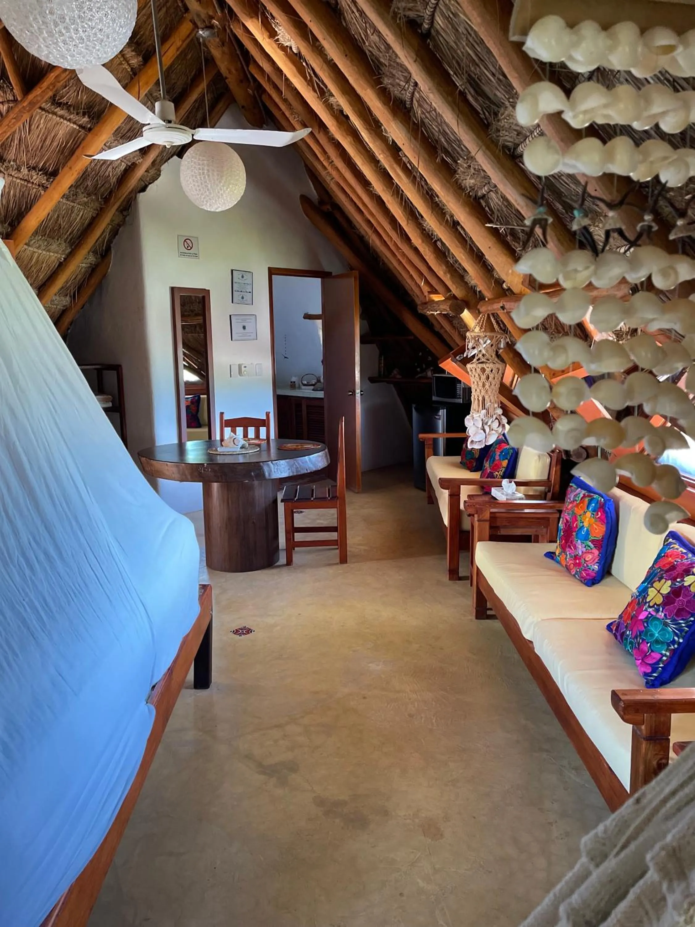 Living room in Casa Luz Beach Front Holbox
