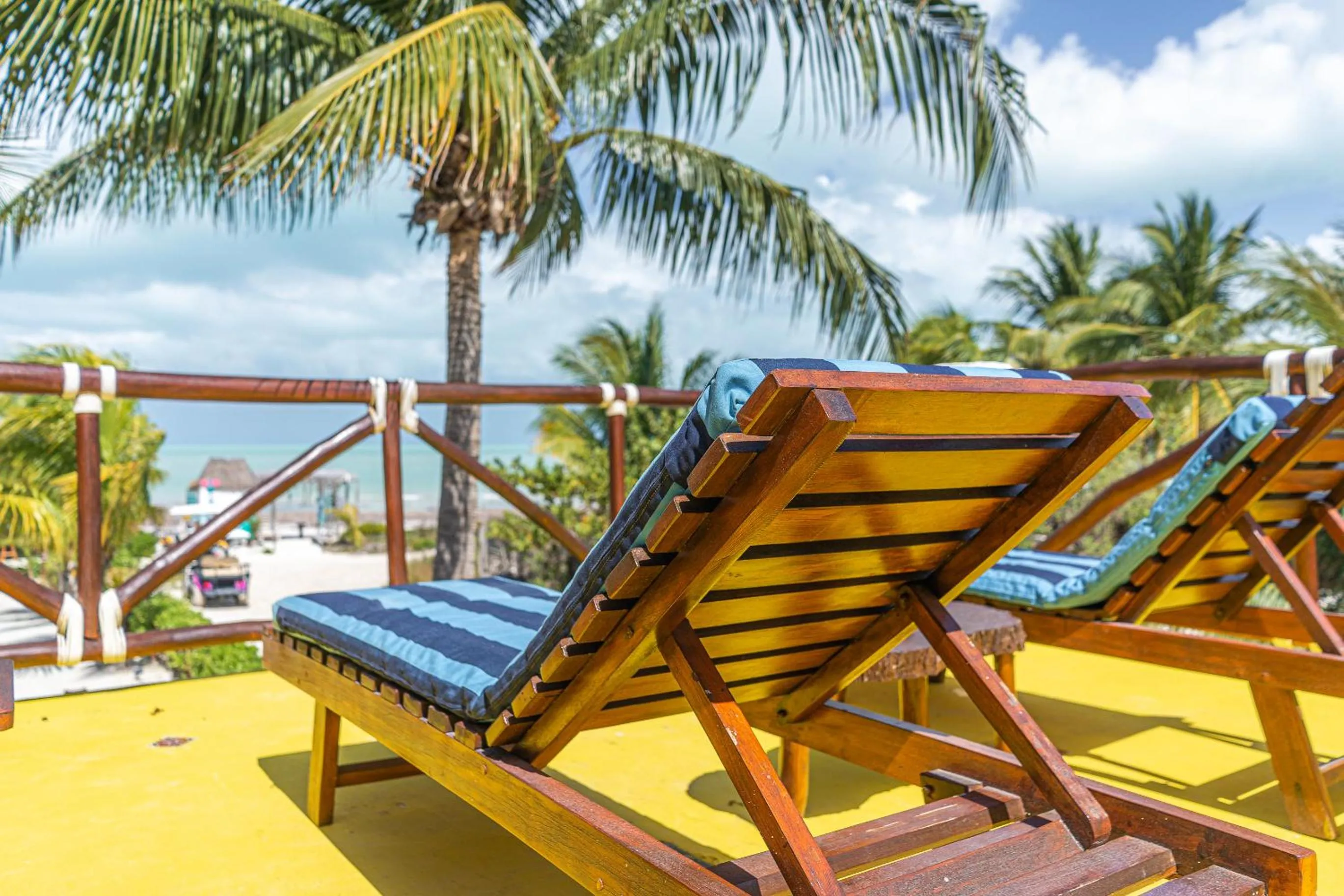 Patio in Casa Luz Beach Front Holbox