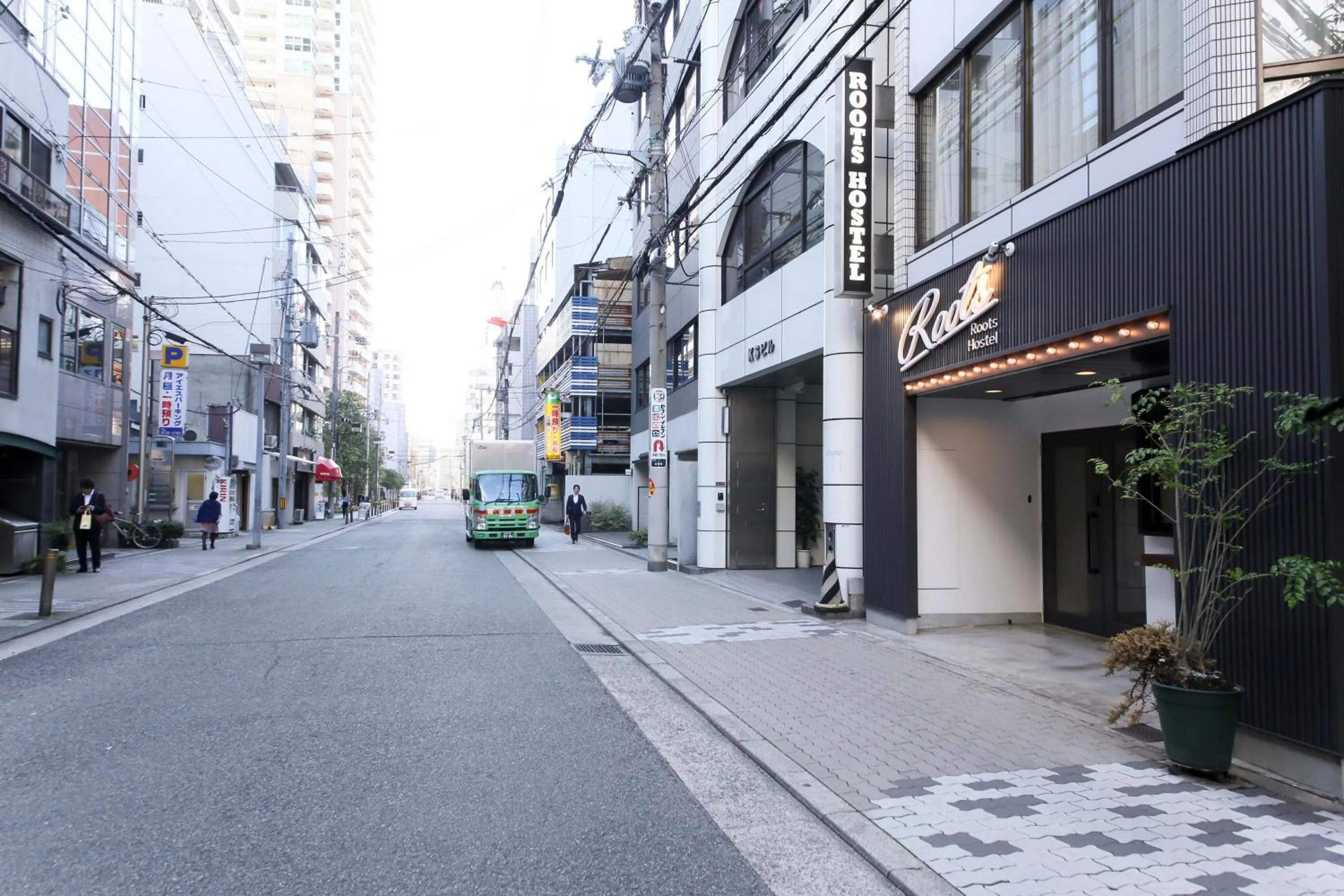 Property building in Roots Hostel