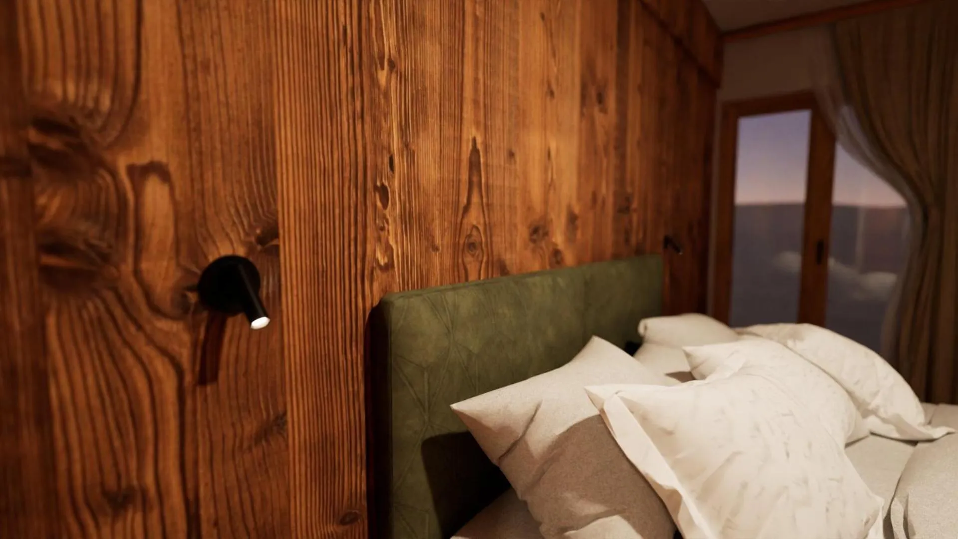 Bed in Hotel Villa Argentina