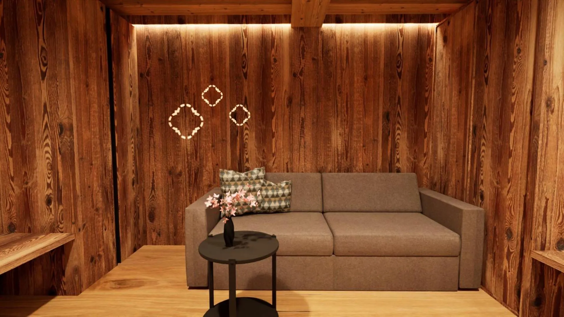 Seating area in Hotel Villa Argentina