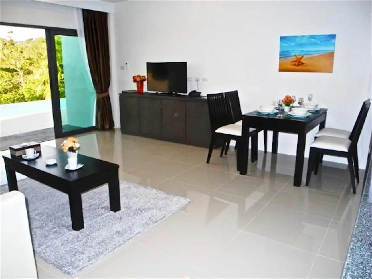 Living room in Patong Bay Hill 1 bedroom Apartment