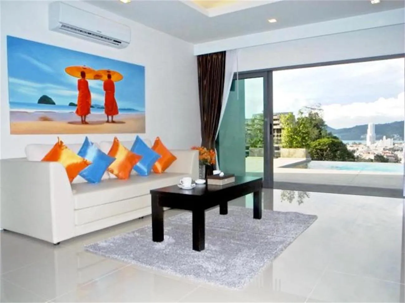 Living room in Patong Bay Hill 1 bedroom Apartment