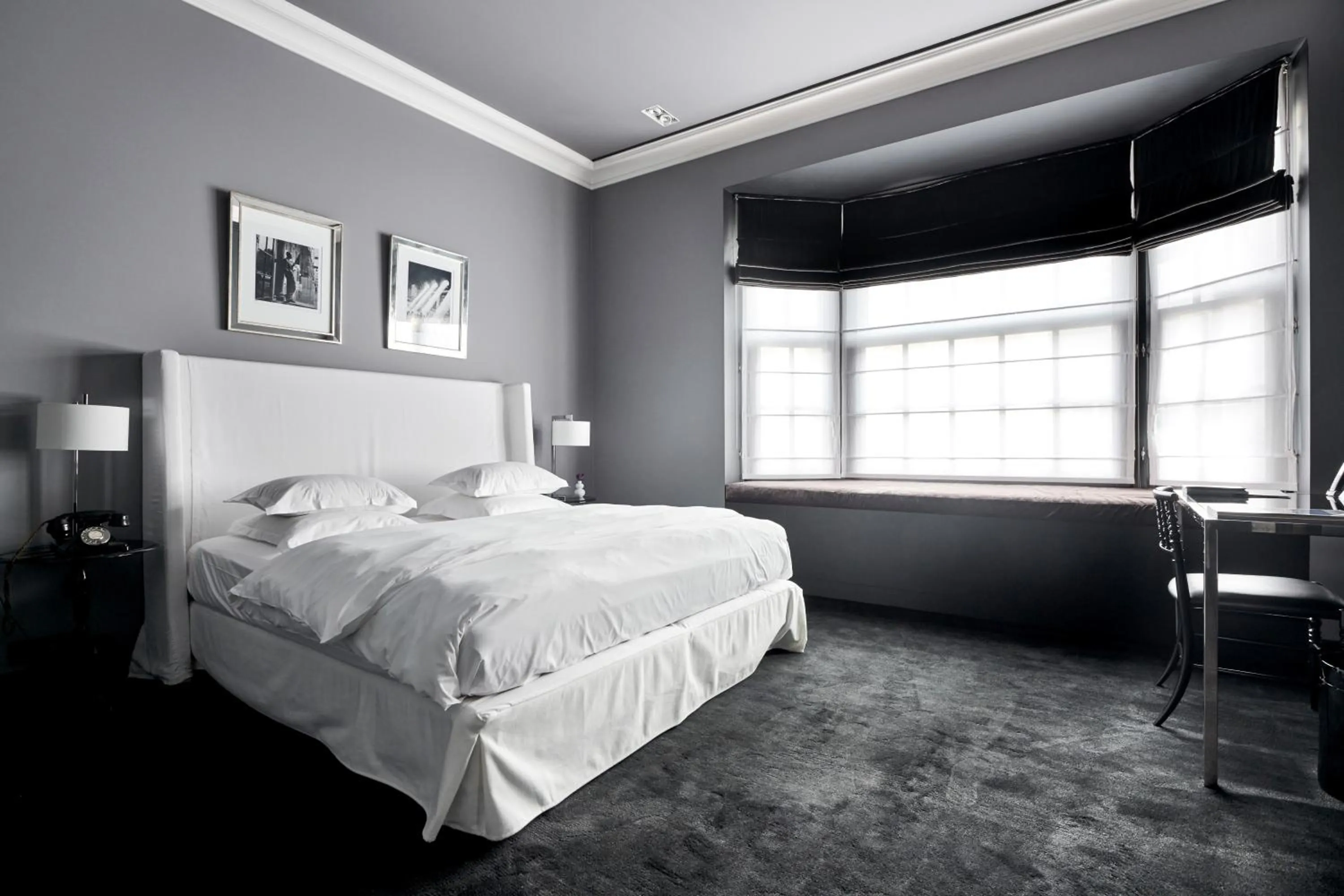 Bed in Hotel Odette en Ville