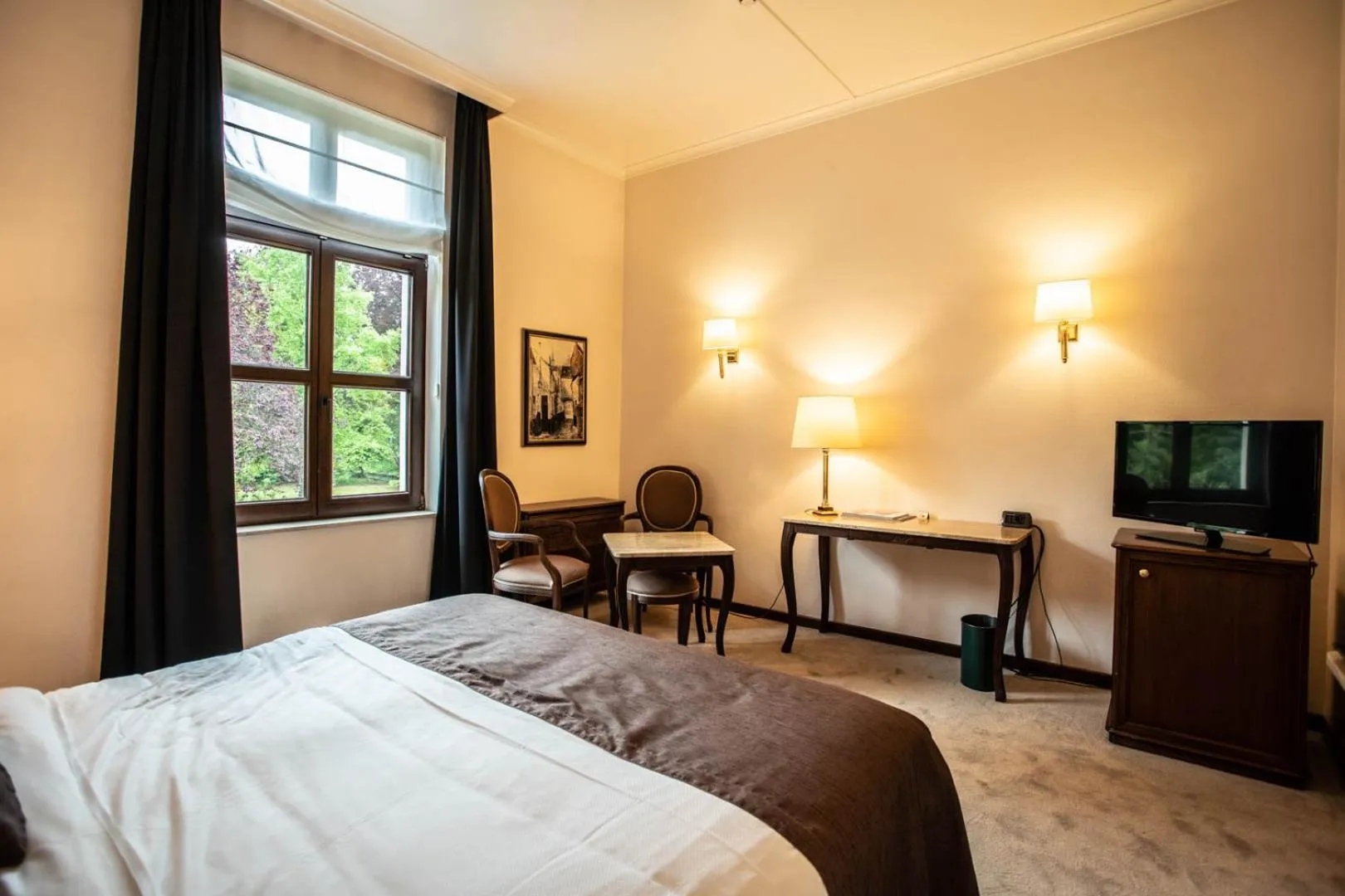 Bed in Hotel Kasteel Solhof