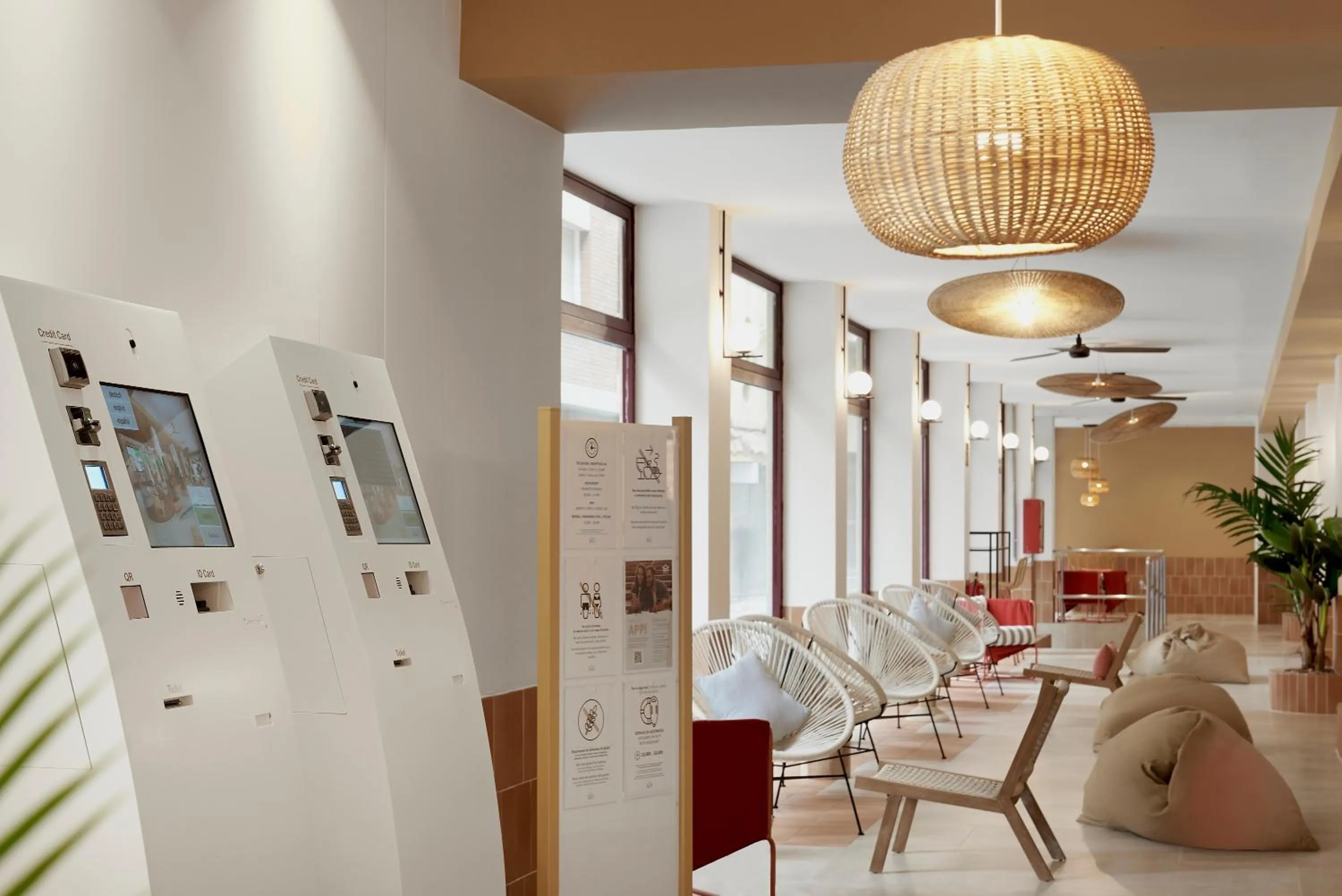 Lobby or reception in tent Lloret de Mar