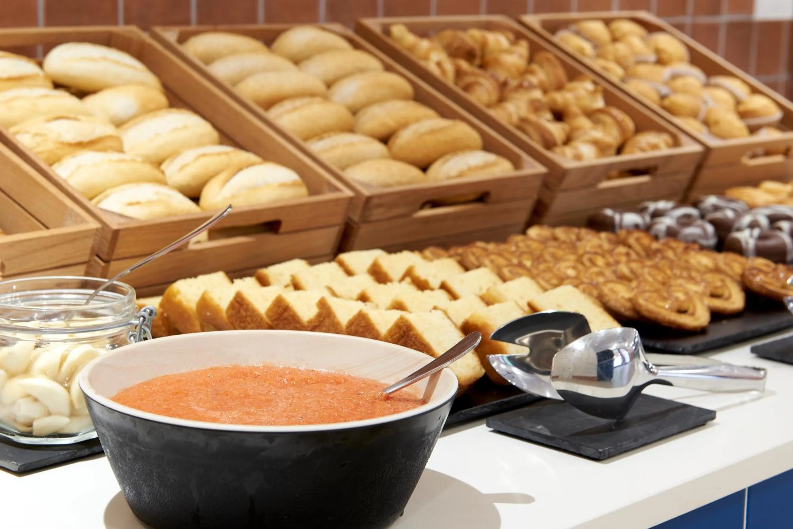 Food and drinks in tent Lloret de Mar