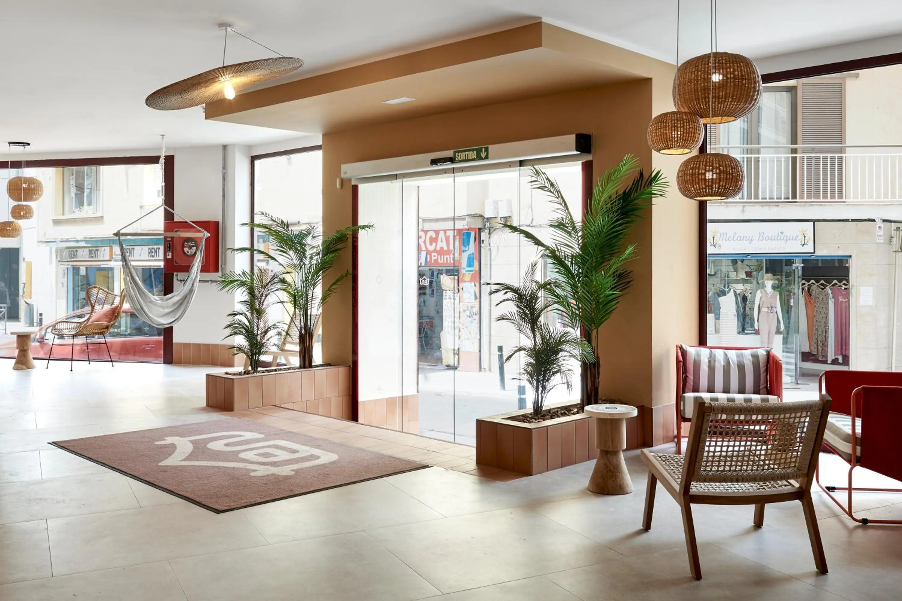 Lobby or reception in tent Lloret de Mar