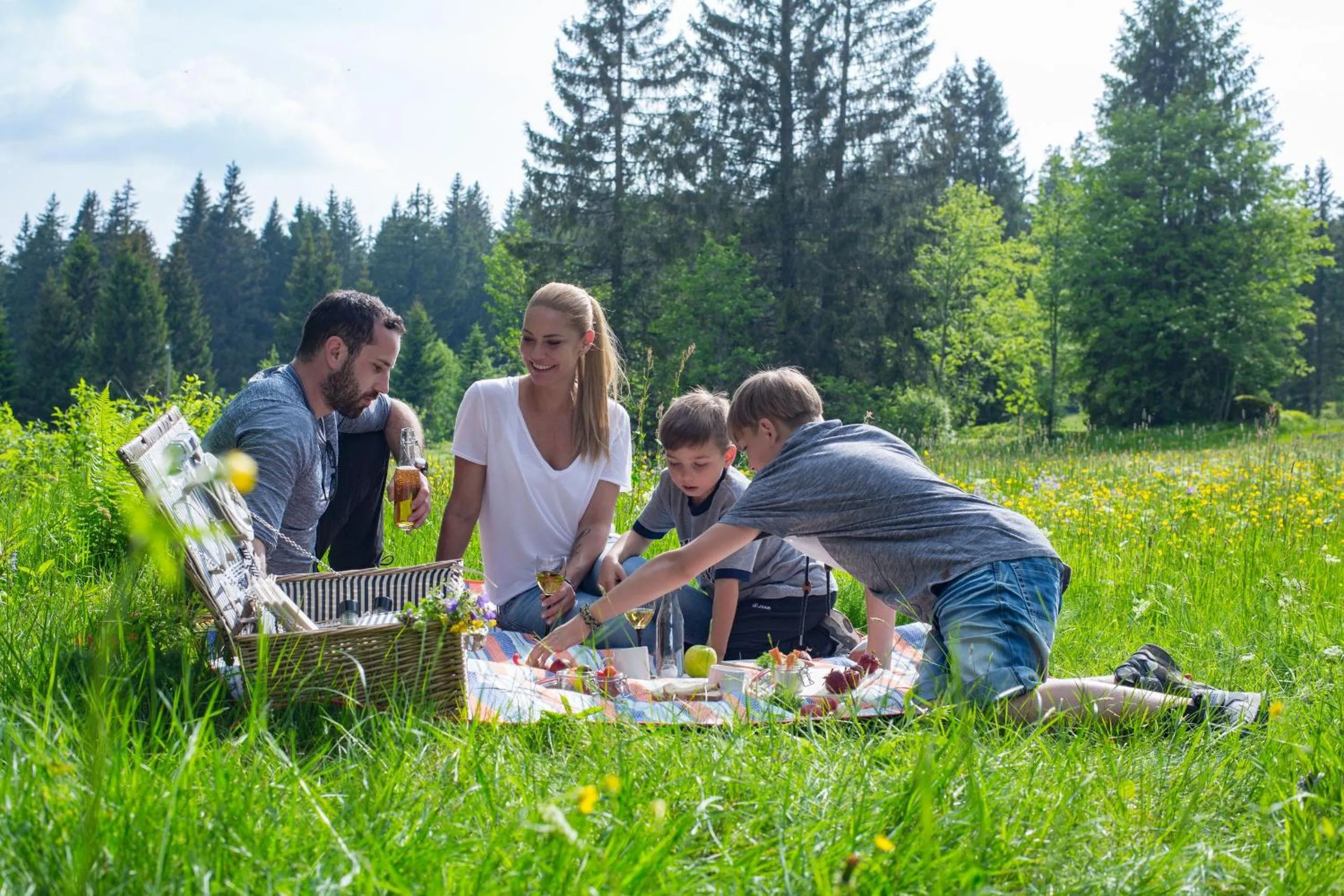 Garden in Höhengasthaus Kolmenhof an der Donauquelle