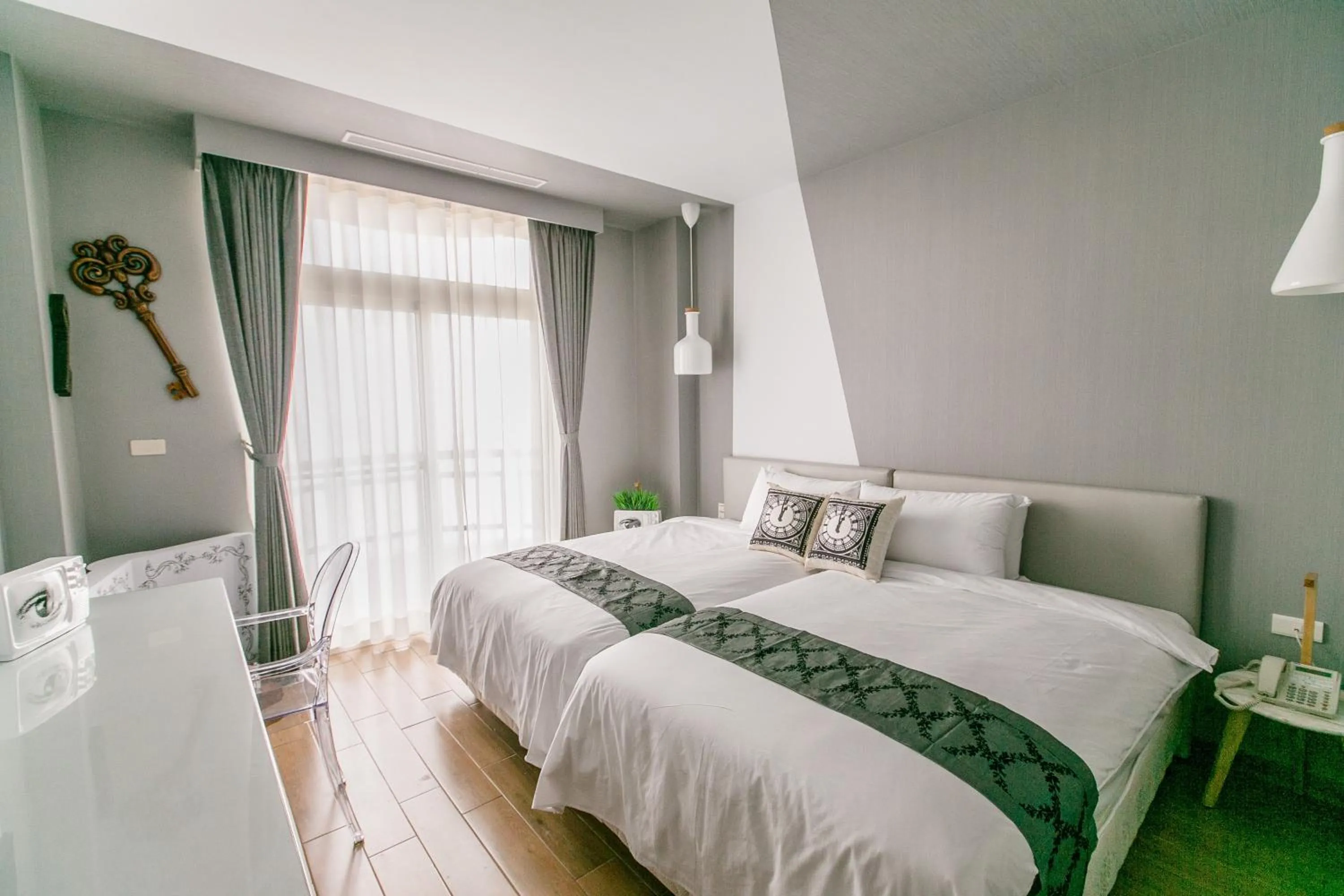 Bed in Jin Pin Hotel