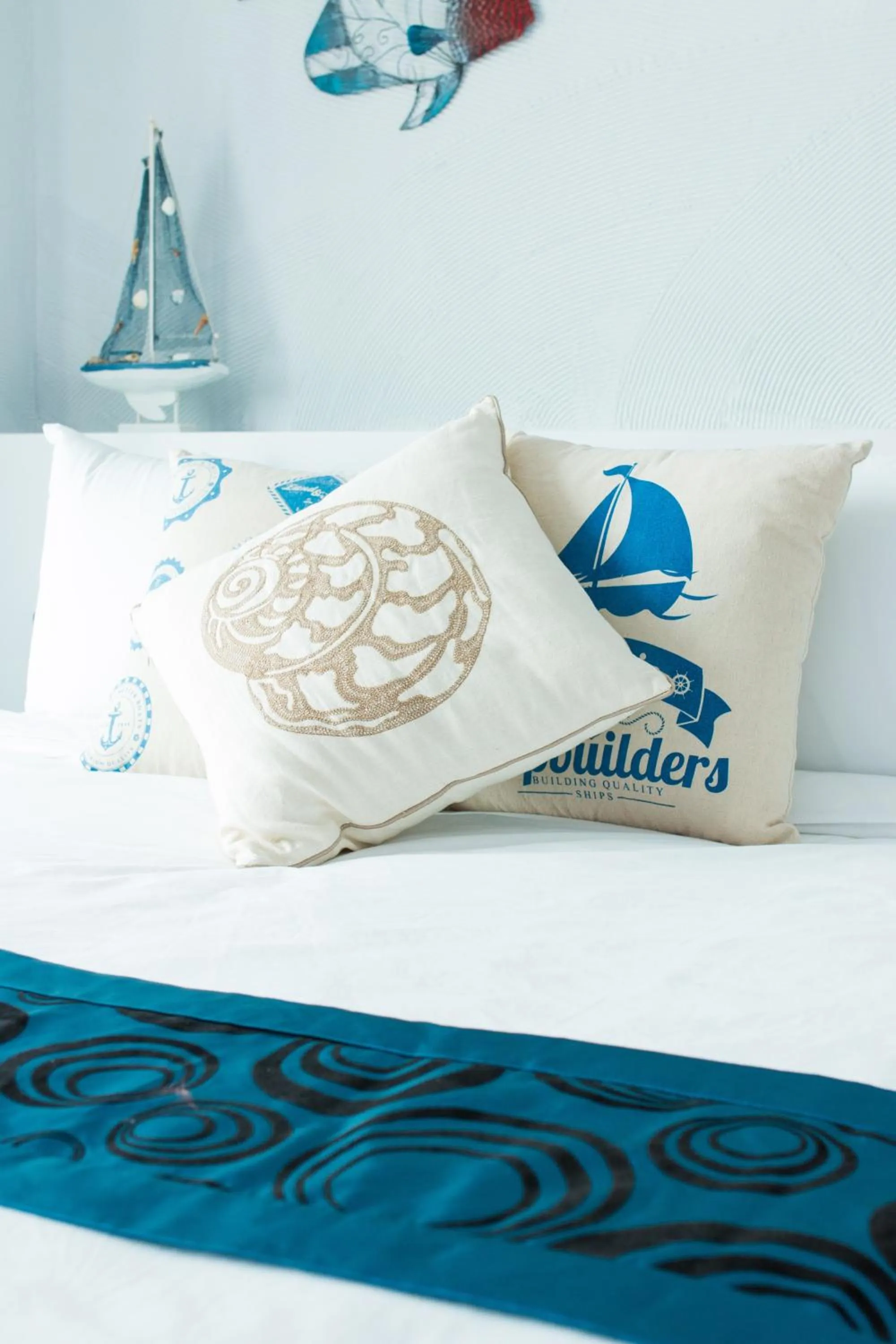 Bed in Jin Pin Hotel