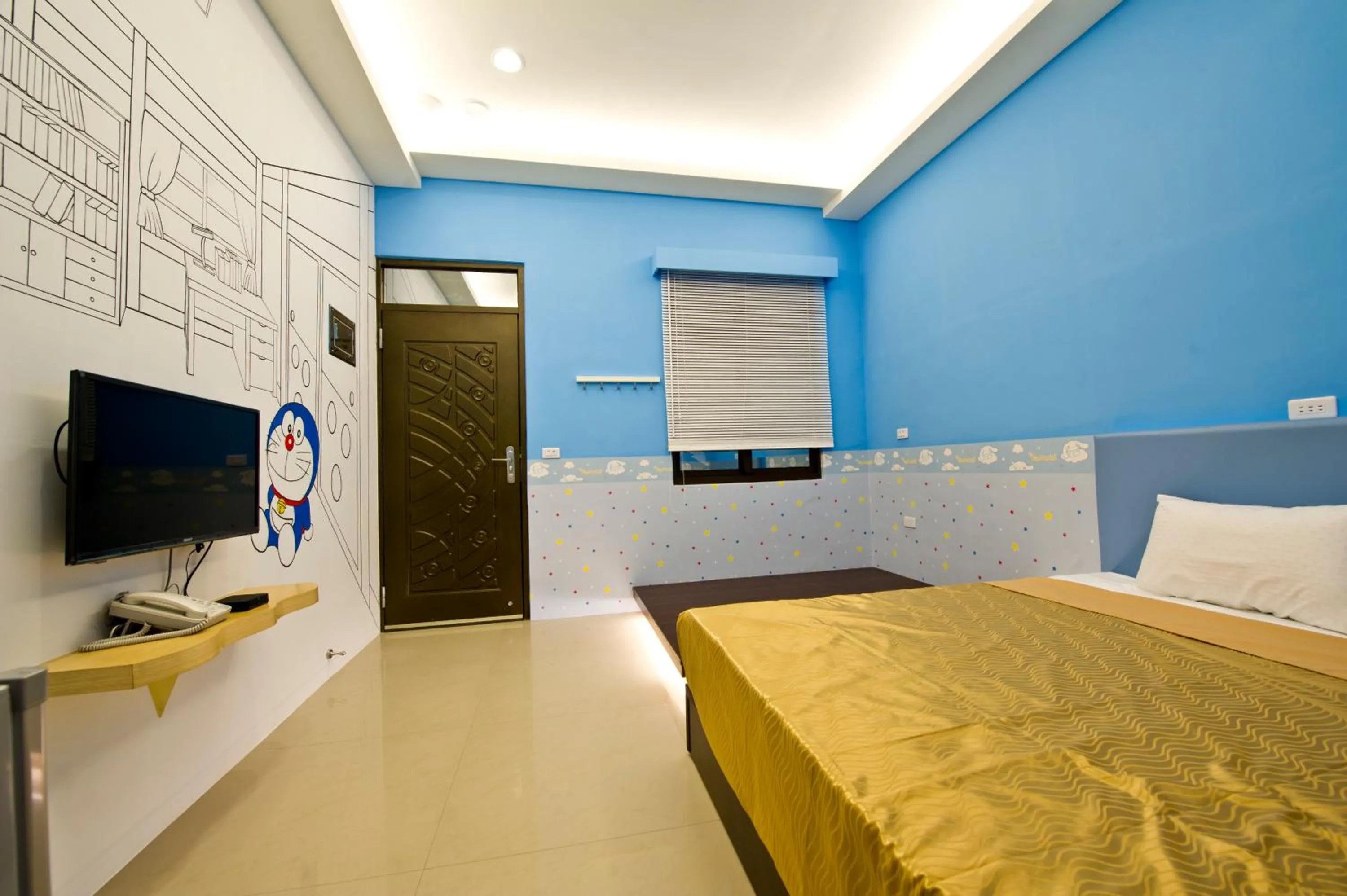 Photo of the whole room, Bed in Donggang Neptune Hall
