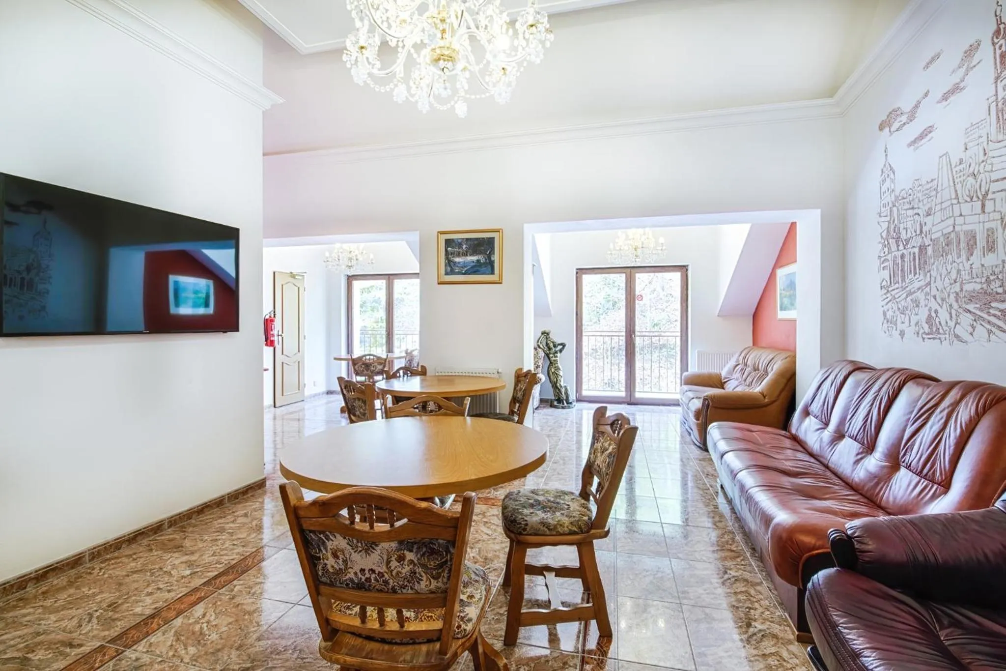 Communal lounge/ TV room in LD Morava