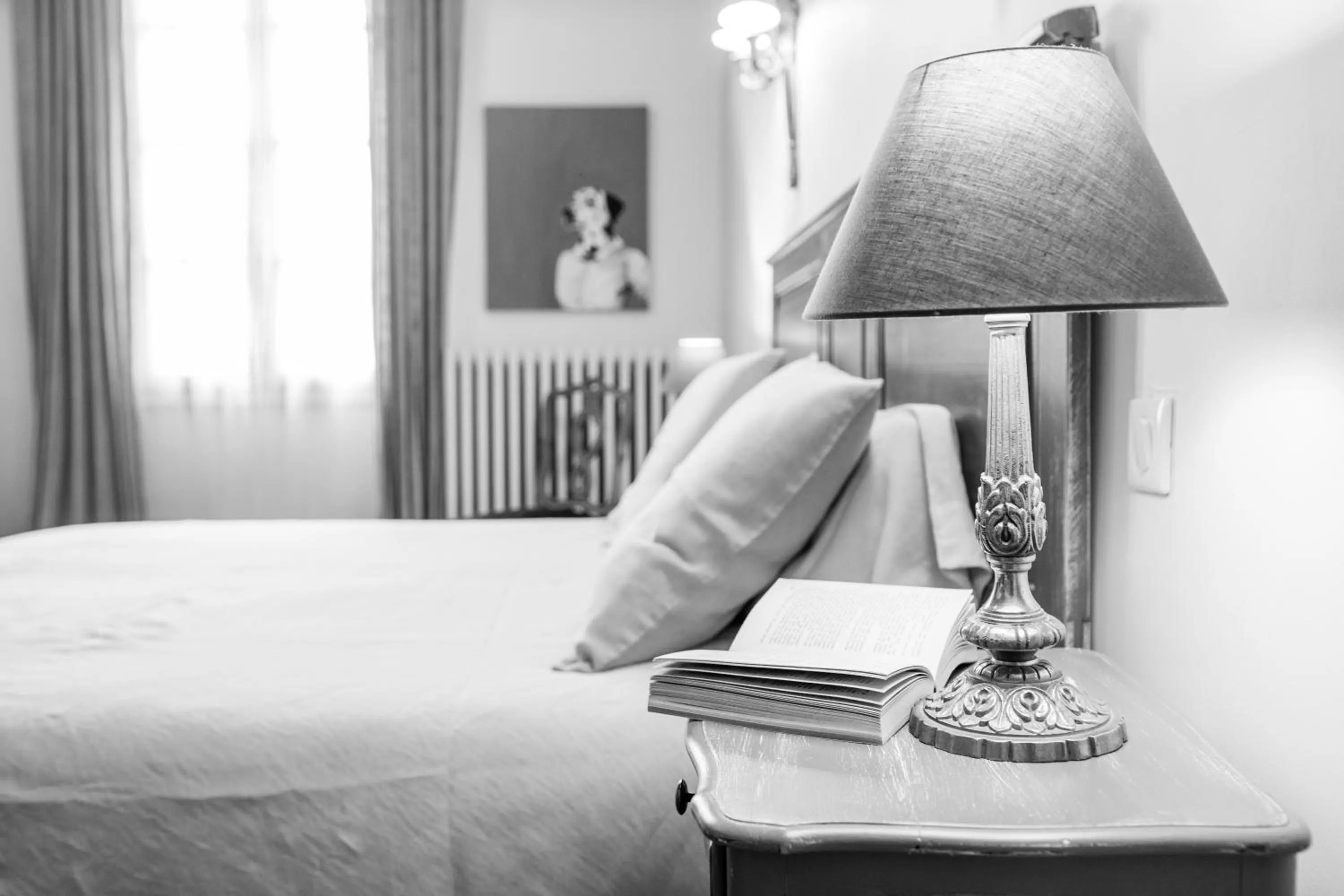 Decorative detail, Bed in Le Jardin de Mazan