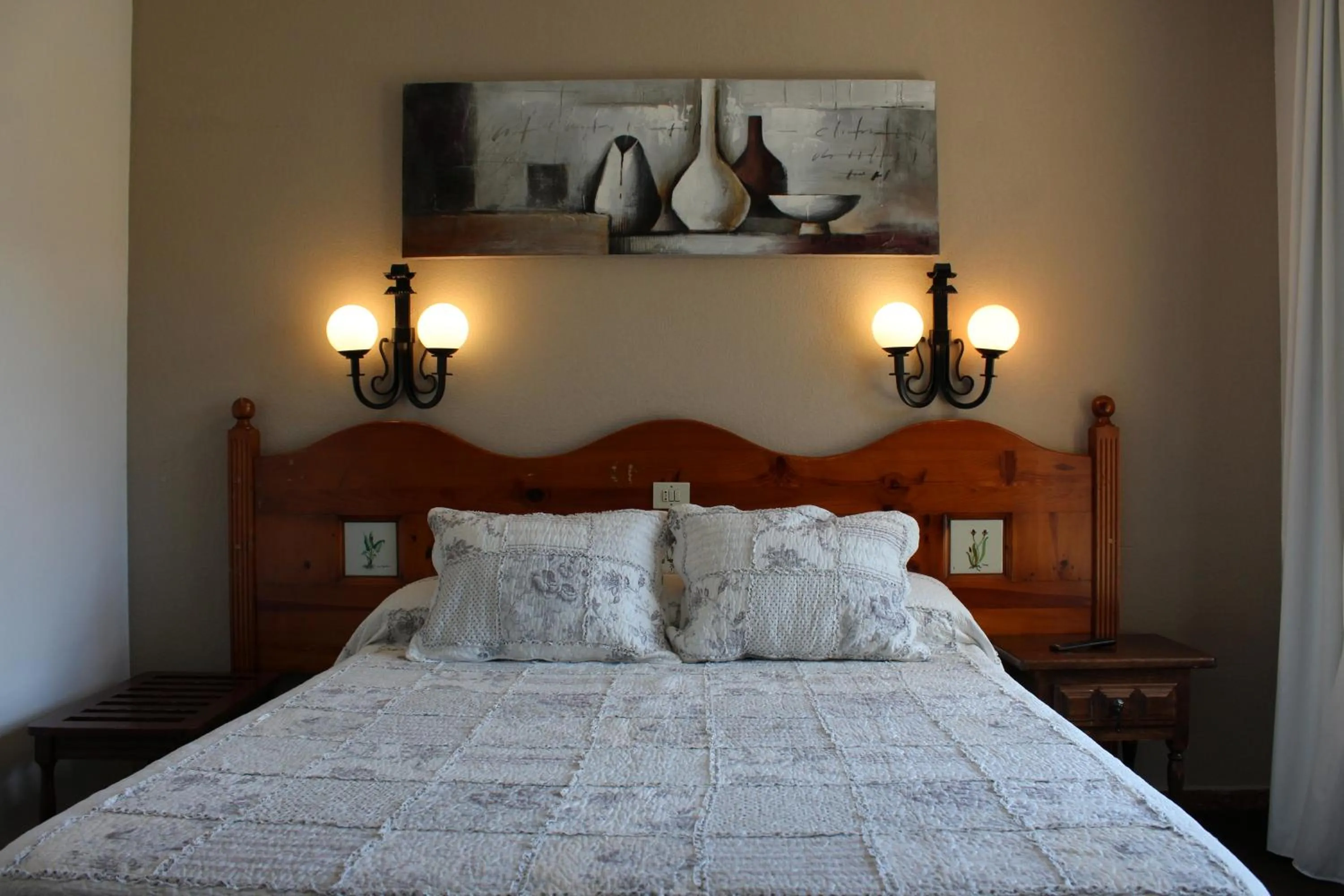 Bed in Hotel La Burna Panoràmic