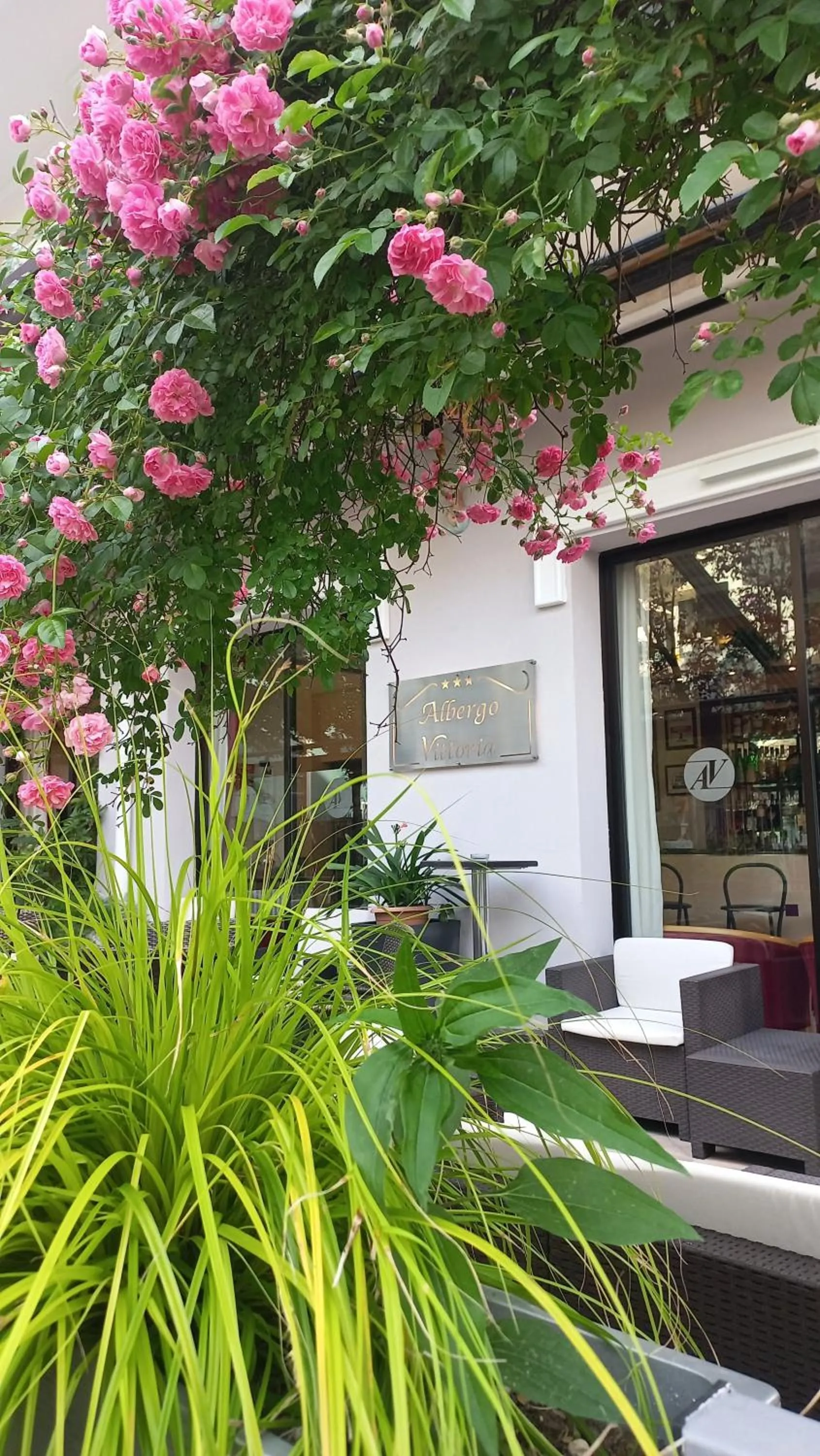 Balcony/Terrace in Albergo Vittoria