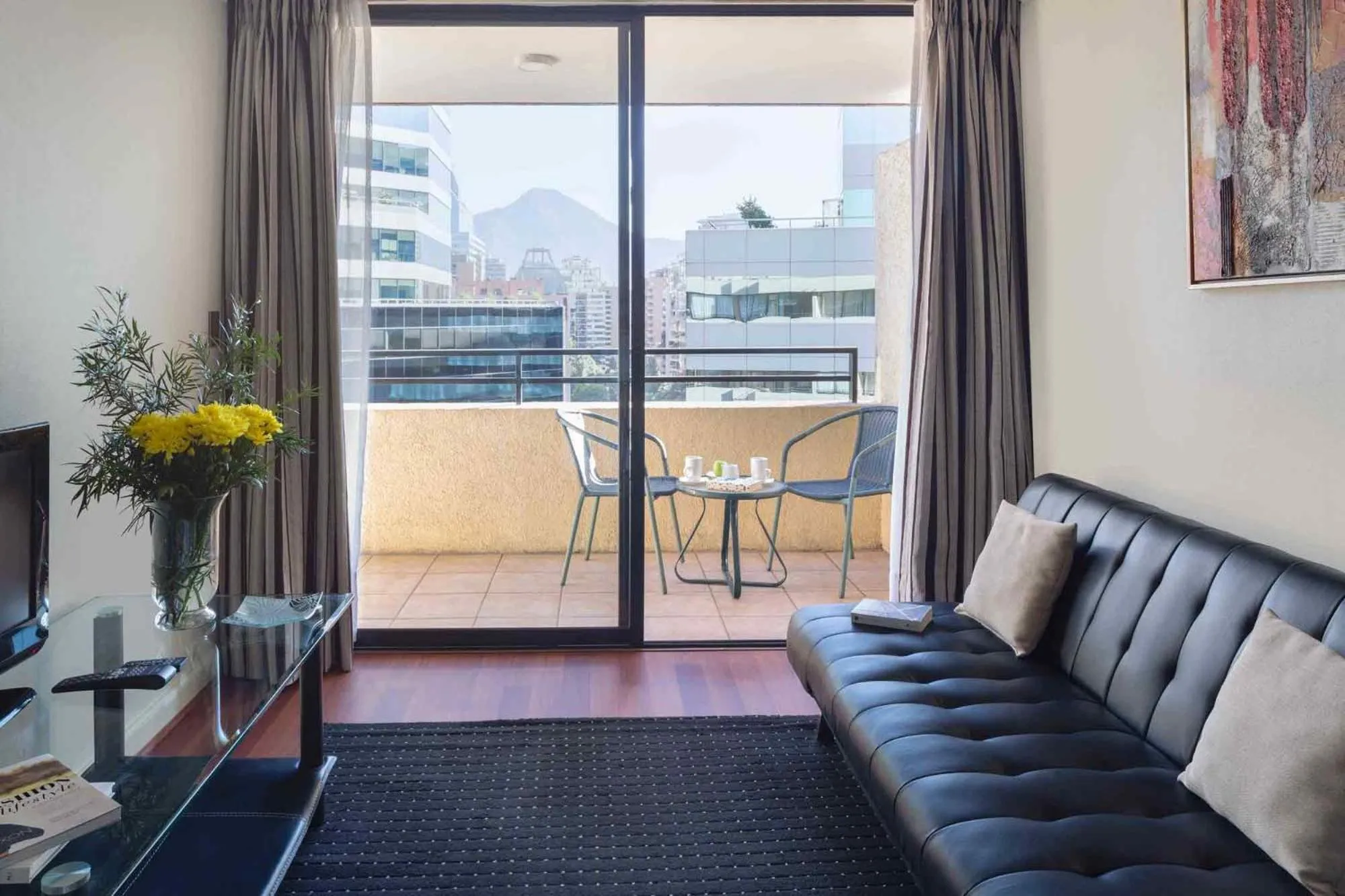 Seating area in Santa Magdalena Apartments